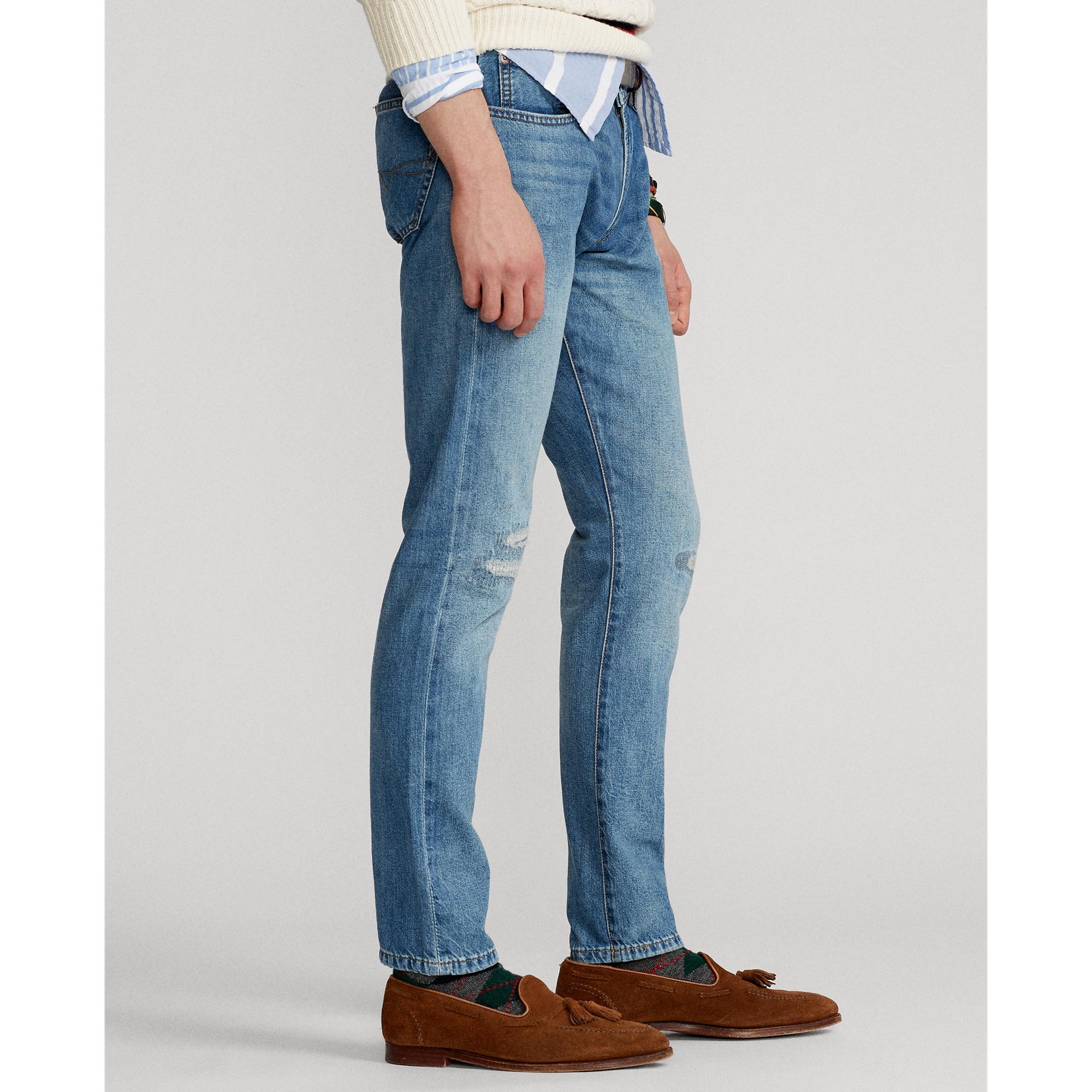 ralph lauren mens distressed jeans