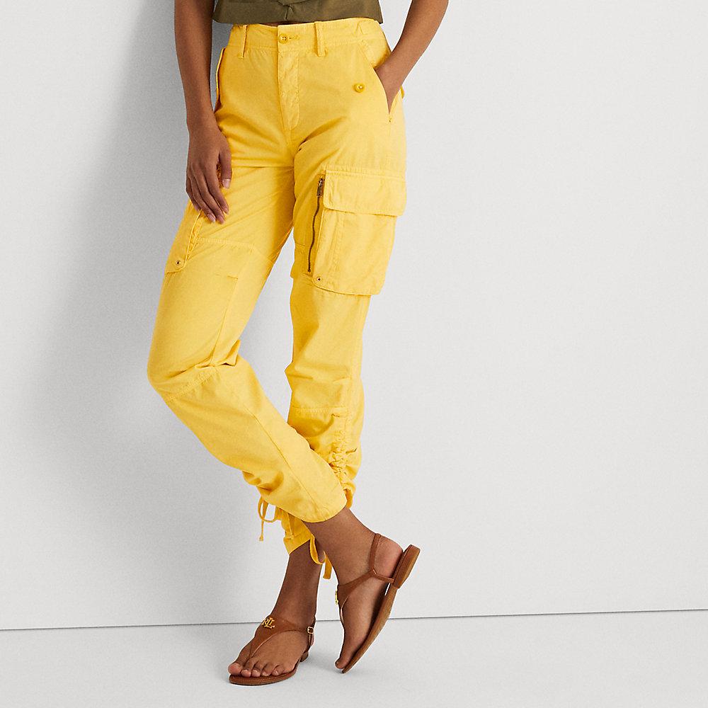 Ralph Lauren Ralph Lauren Featherweight Twill Cargo Pant in Yellow Lyst