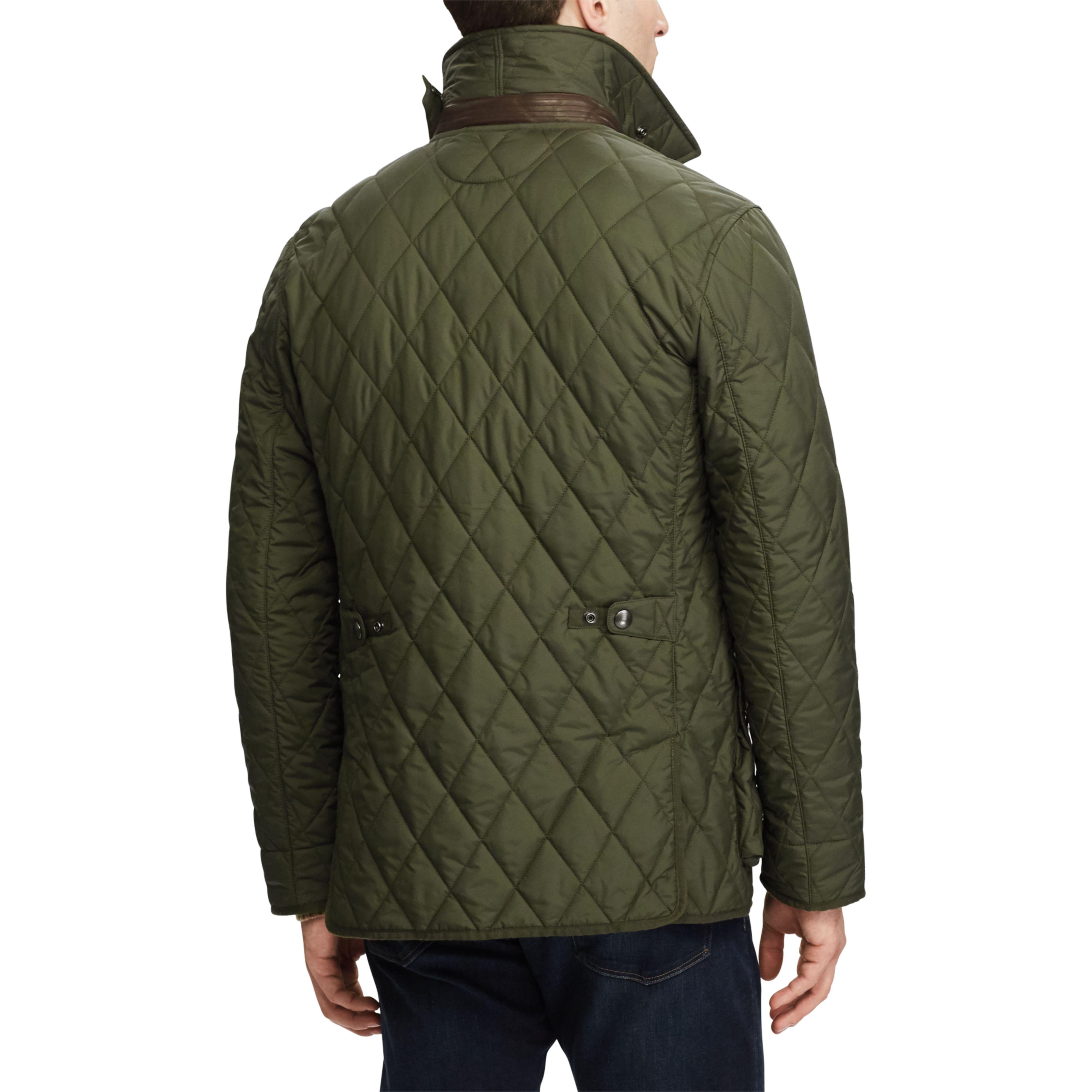 polo iconic quilted car coat