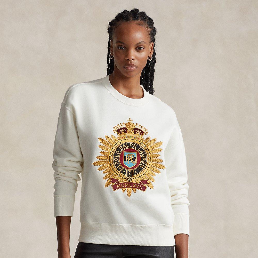 Polo Ralph Lauren Embroidered-crest Fleece Sweatshirt | Lyst