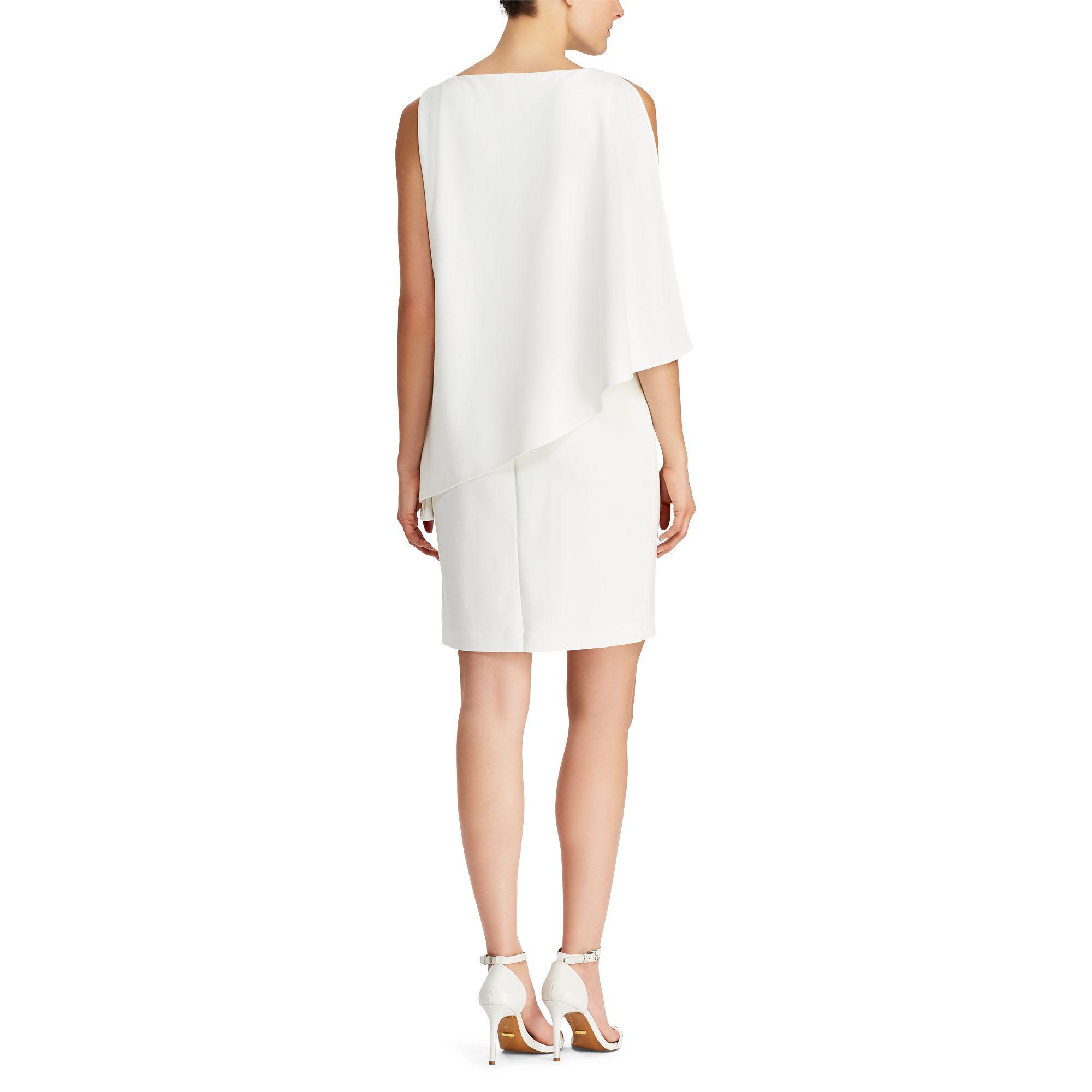 ralph lauren crepe overlay dress