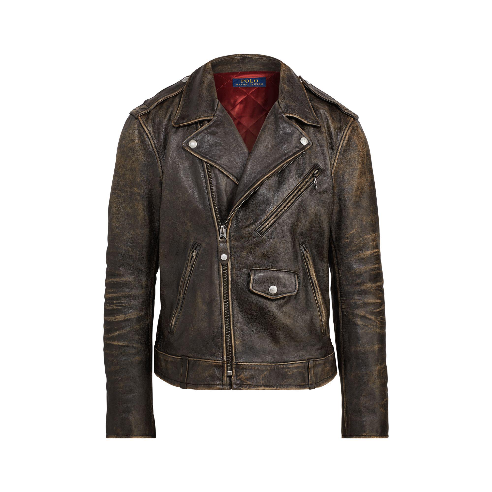 Polo Ralph Lauren Leather The Iconic Motorcycle Jacket for Men | Lyst