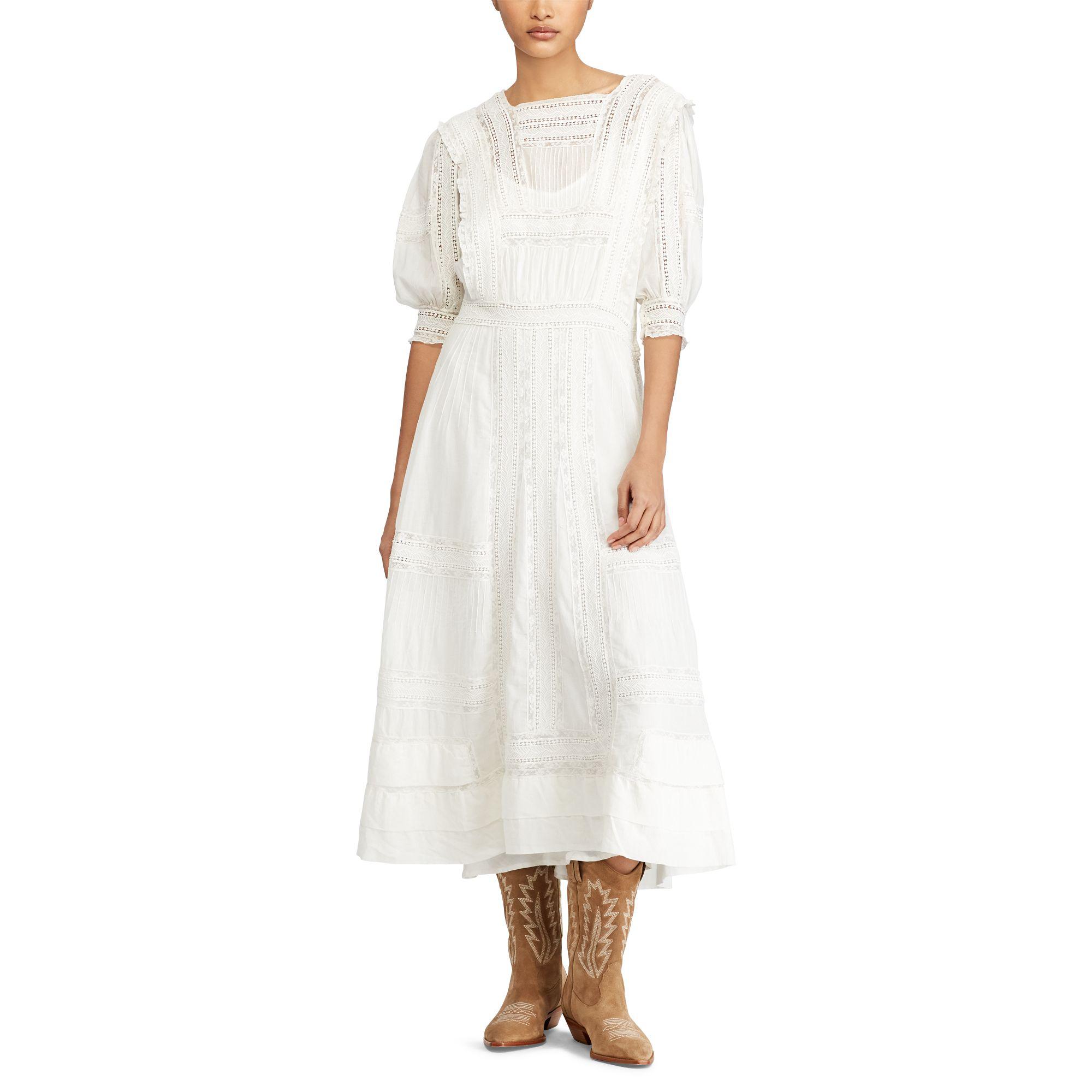 POLO RALPH LAUREN Woven Maxi Dress - White