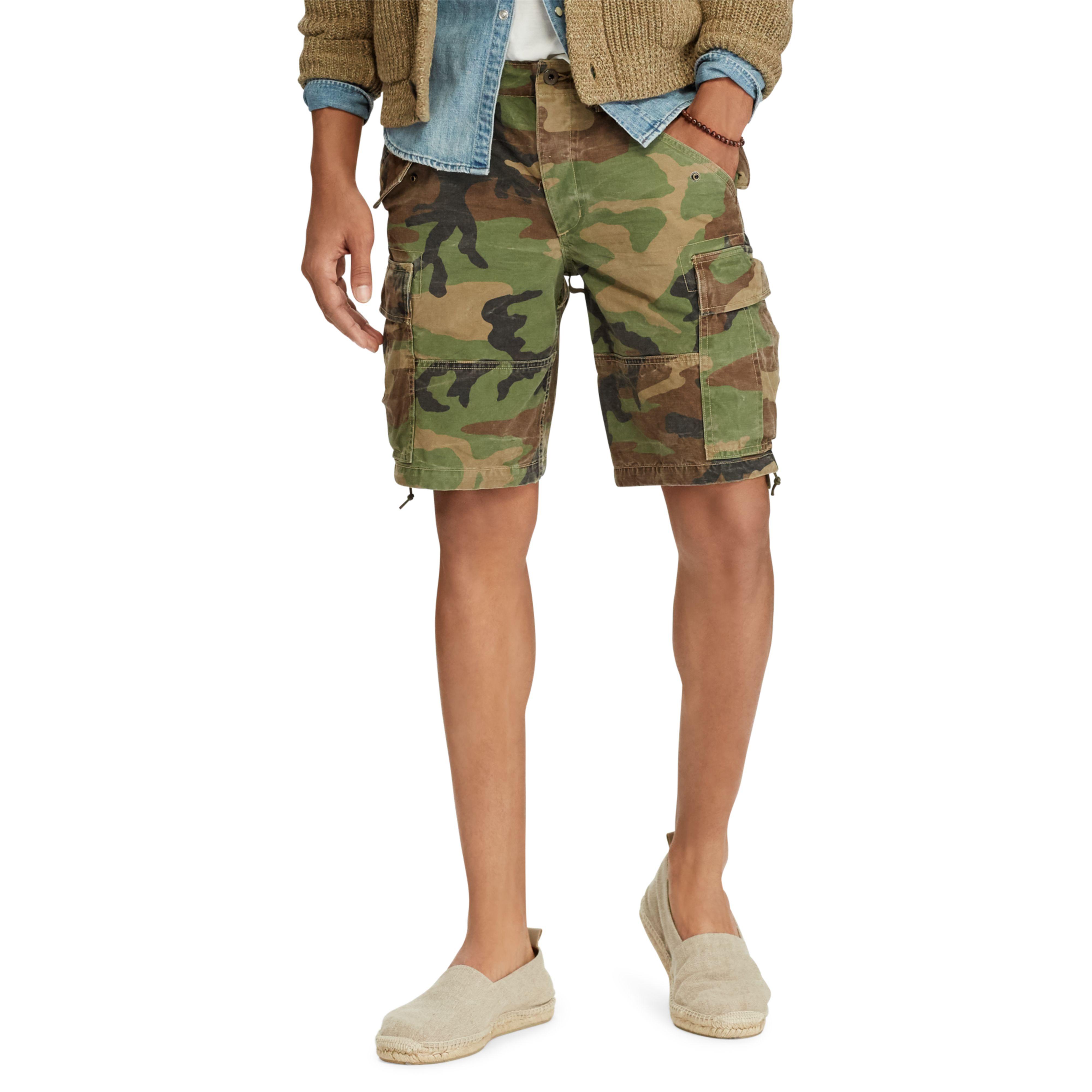 polo ralph lauren classic fit camo cargo short