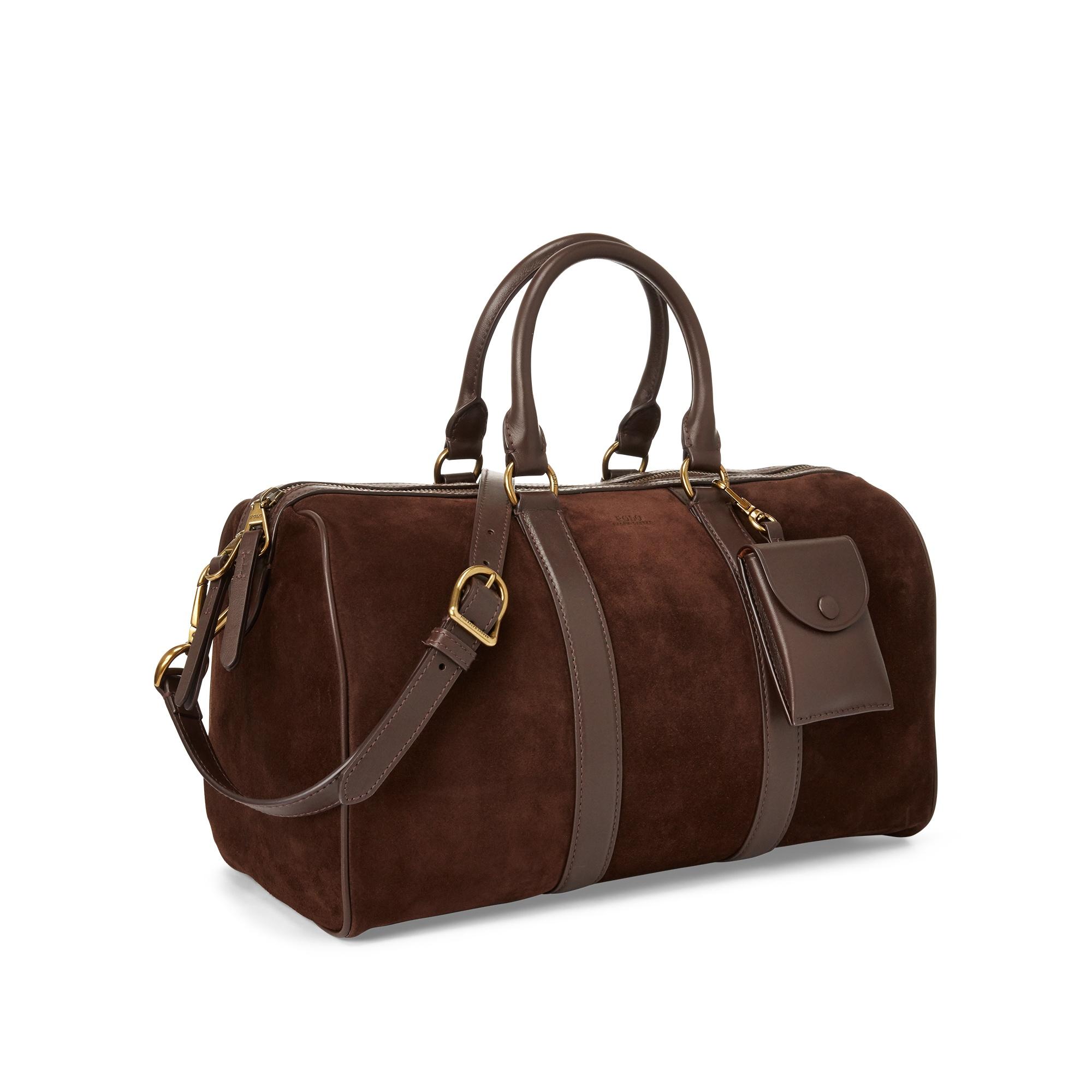 A faithful First Pith Polo Ralph Lauren Suede Camden Duffle Bag in Chocolate (Brown) - Lyst