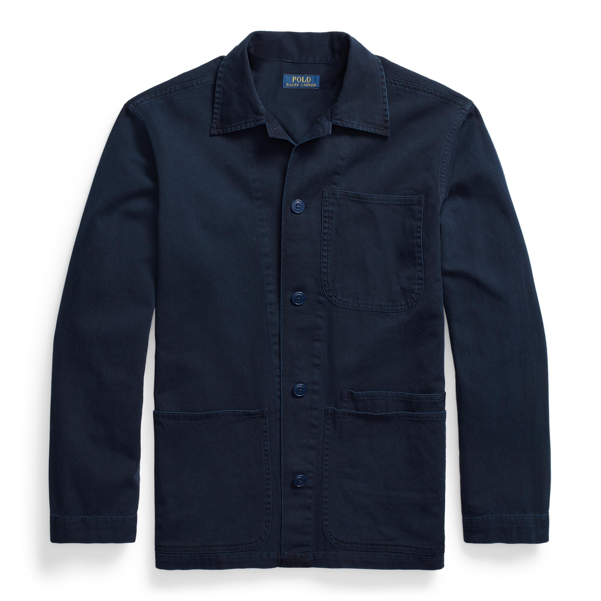 Polo Ralph Lauren Cotton Twill Utility Overshirt in Blue for Men - Lyst