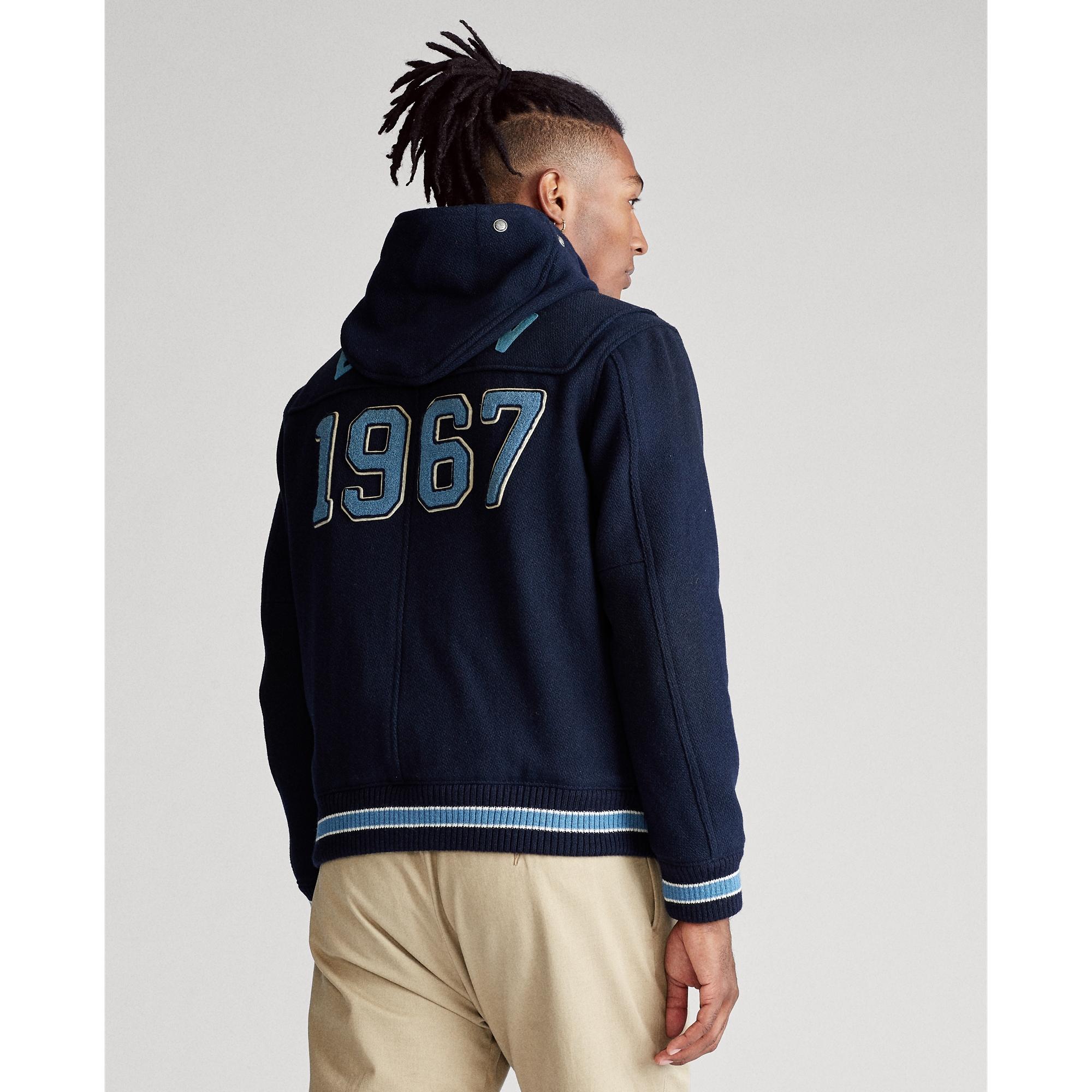 Polo Ralph Lauren Letterman Toggle Jacket in Blue for Men | Lyst