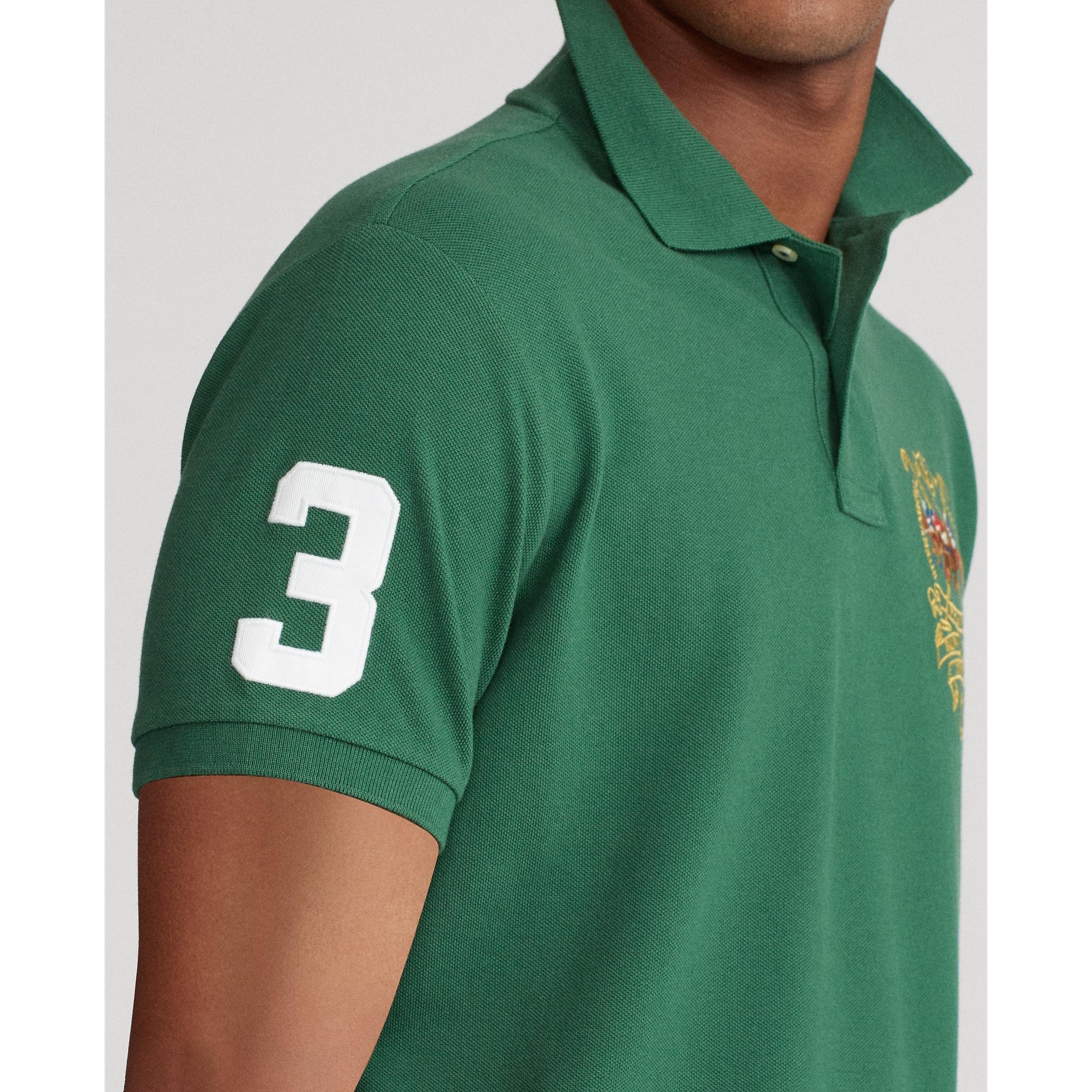 custom slim fit triplepony polo shirt
