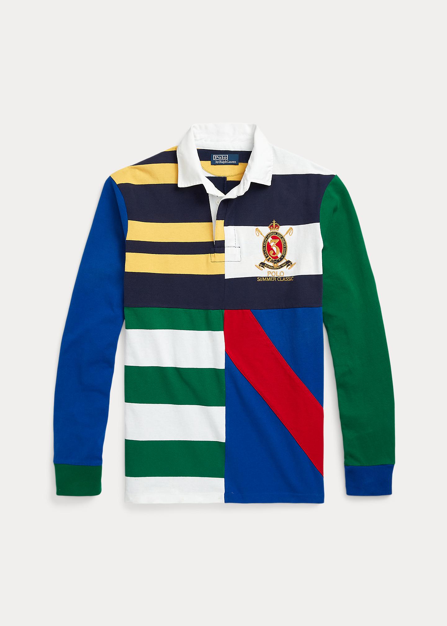 Polo Ralph Lauren Classic Fit Patchwork Jersey Rugby Shirt for Men | Lyst UK