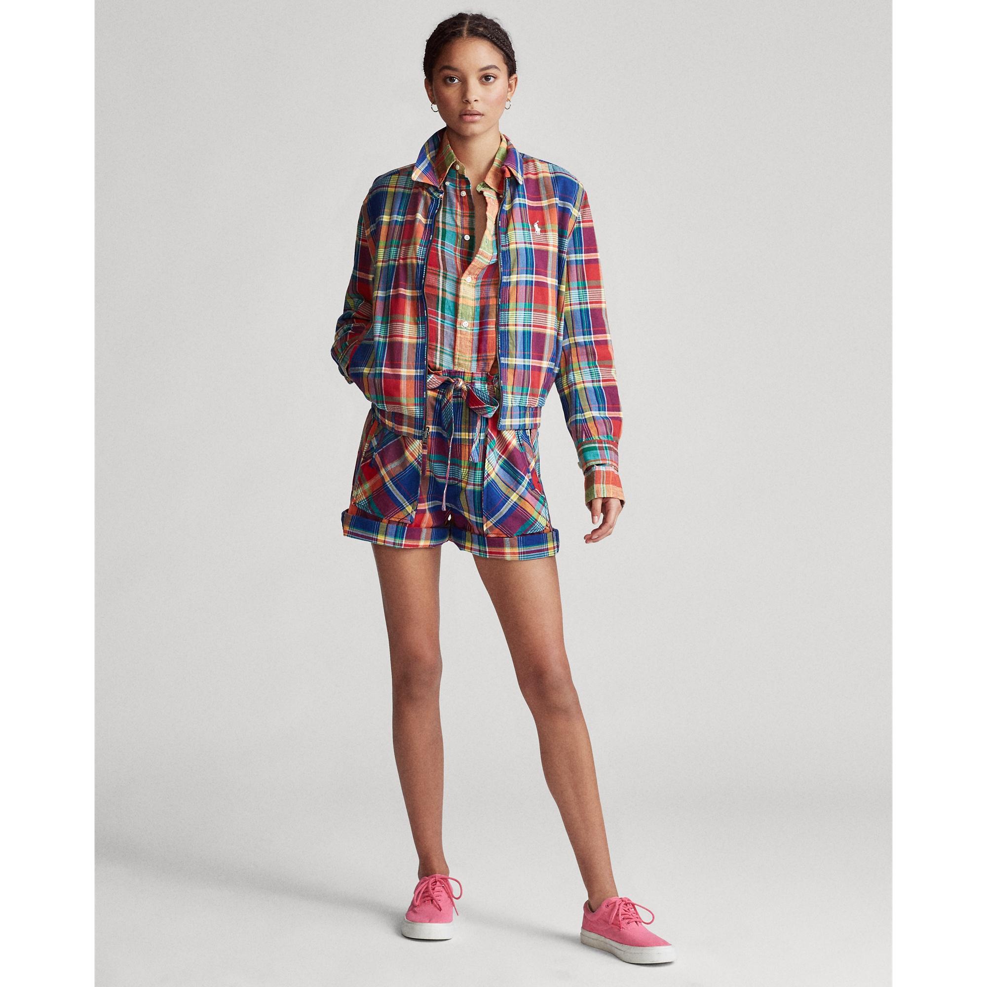 polo madras jacket