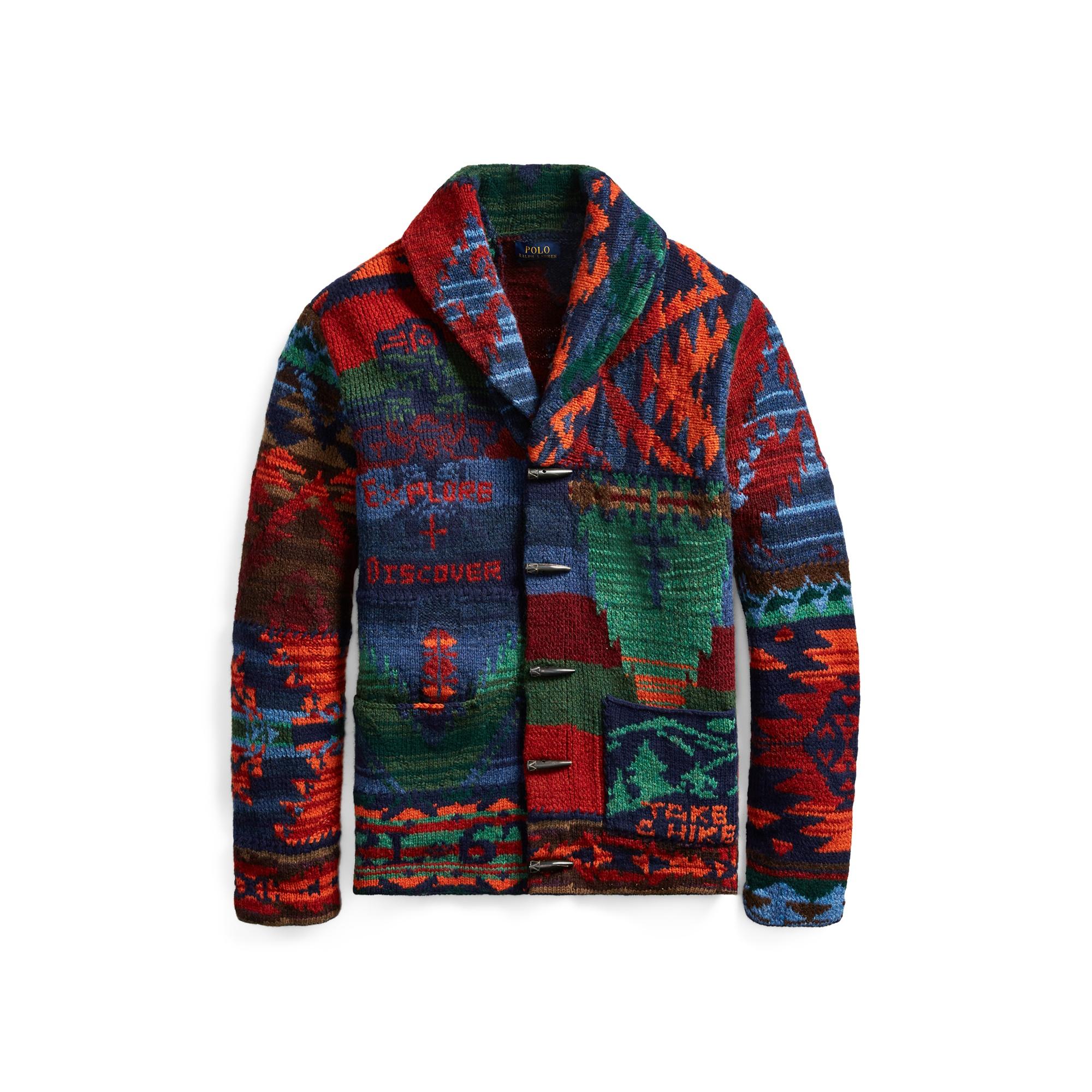 ralph lauren patchwork fleece jogger