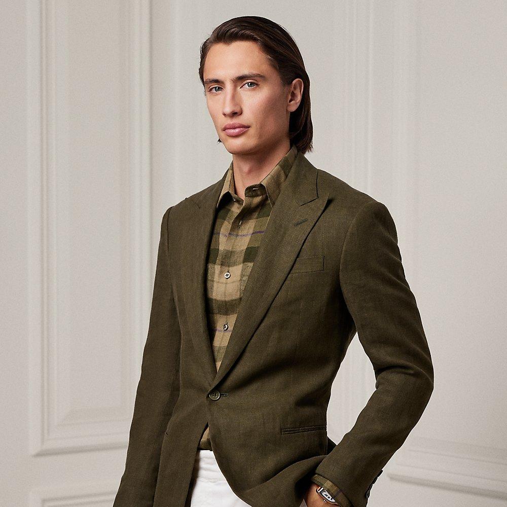 Linen tuxedo jacket clearance