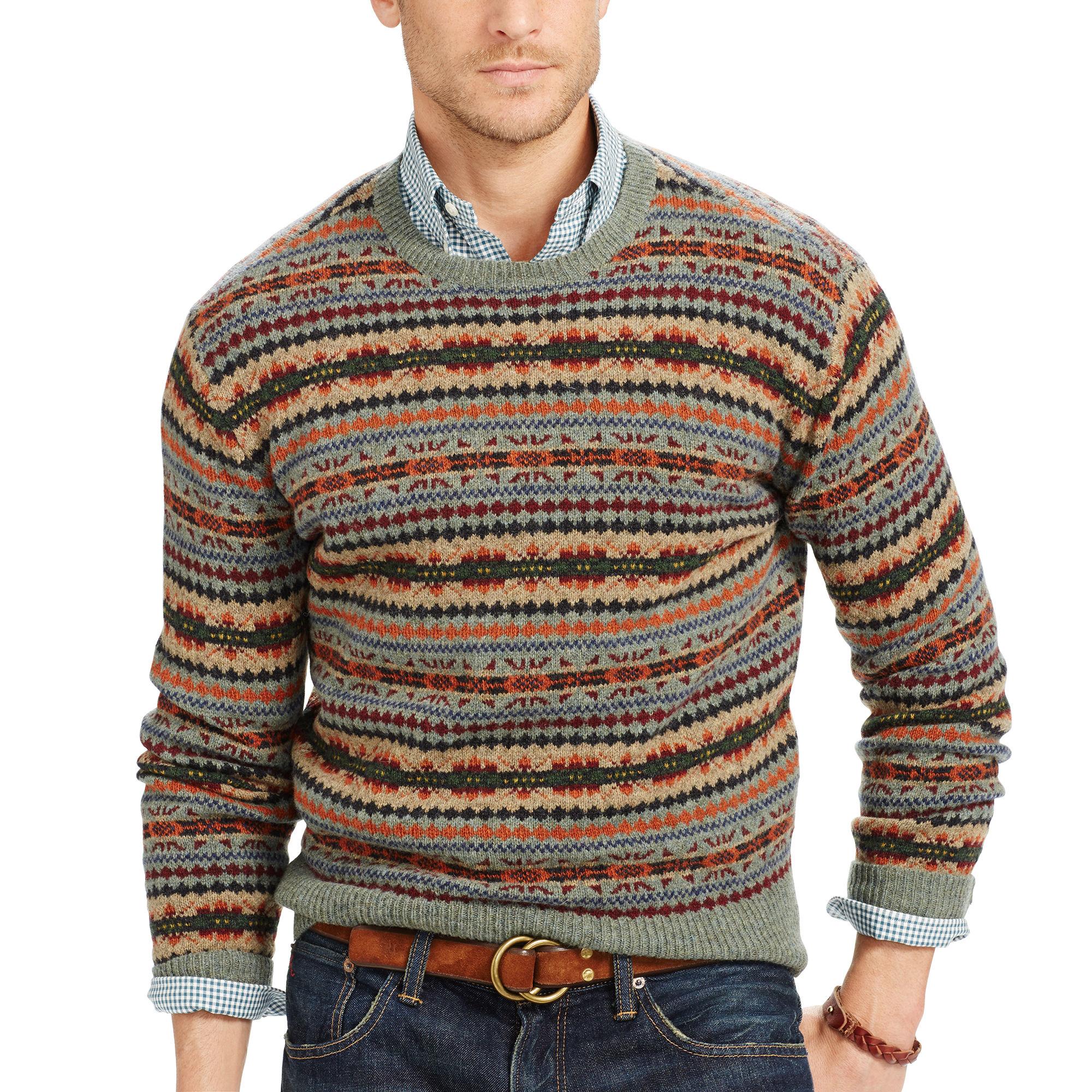 Ralph lauren fair isle wool sweater Clearance