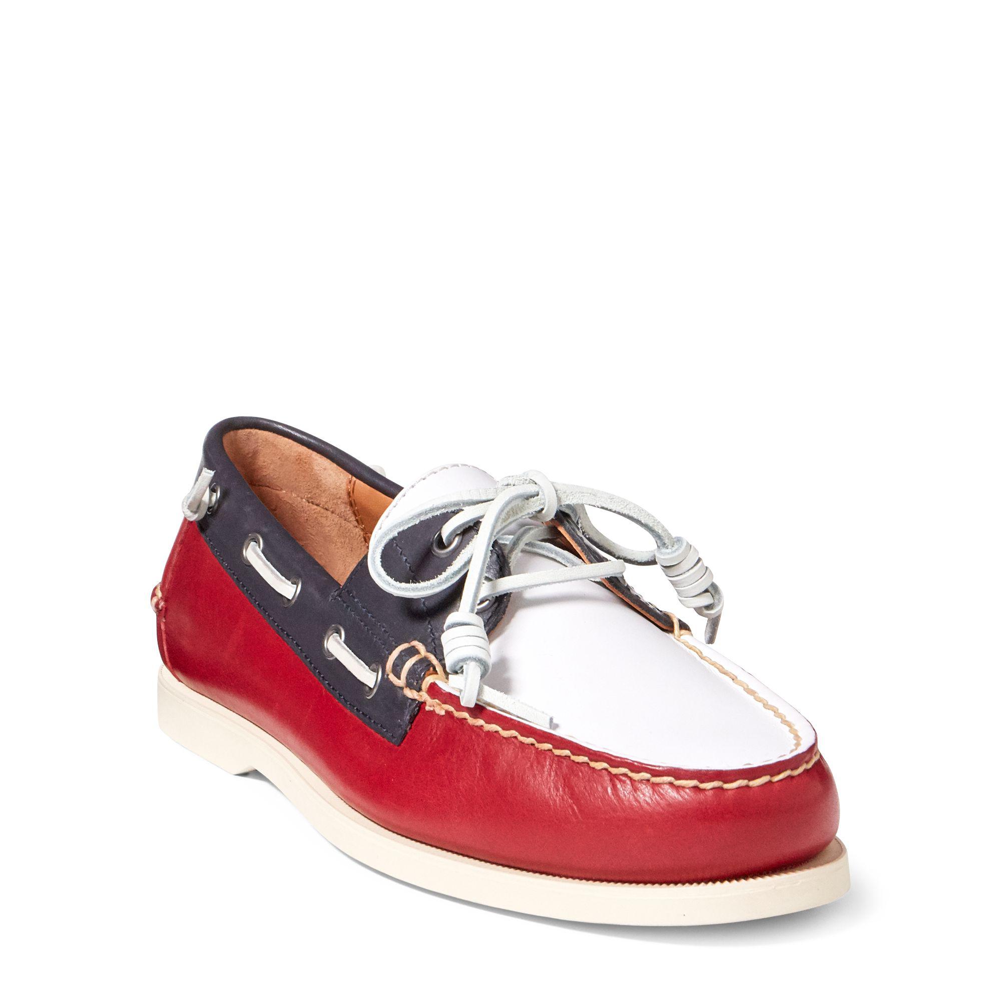 Polo Ralph Lauren Merton Leather Boat Shoe for Men - Lyst