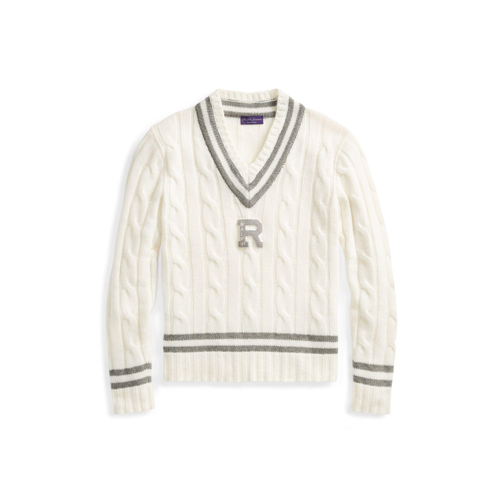 Ralph Lauren Purple Label Cashmere Cricket Sweater for Men - Lyst