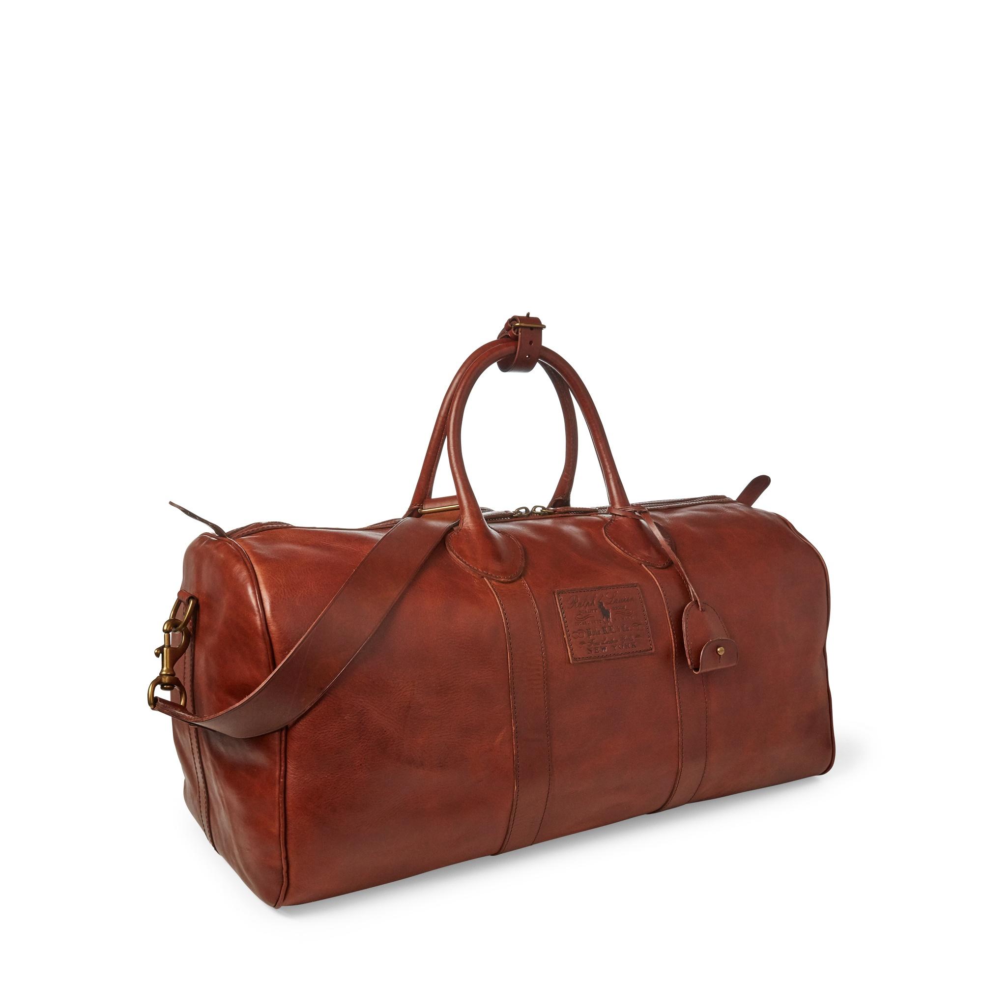 Polo Ralph Lauren Leather Duffel Bag for Men | Lyst