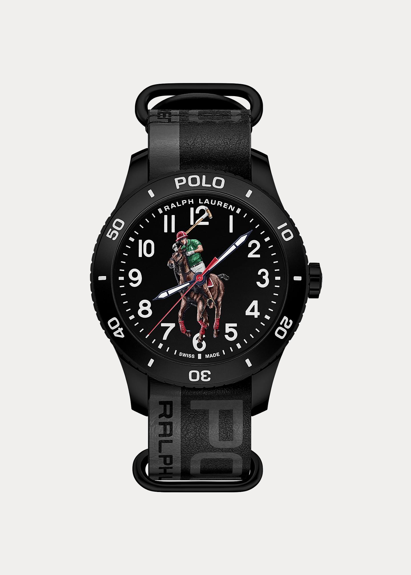Reloj Polo Sport con esfera negra Polo Ralph Lauren de hombre de color  Negro | Lyst