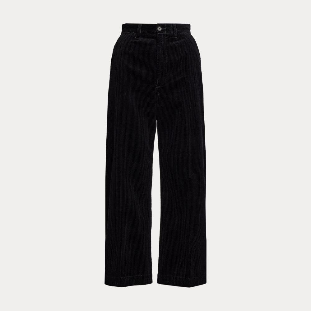 Ralph lauren black corduroy pants discount