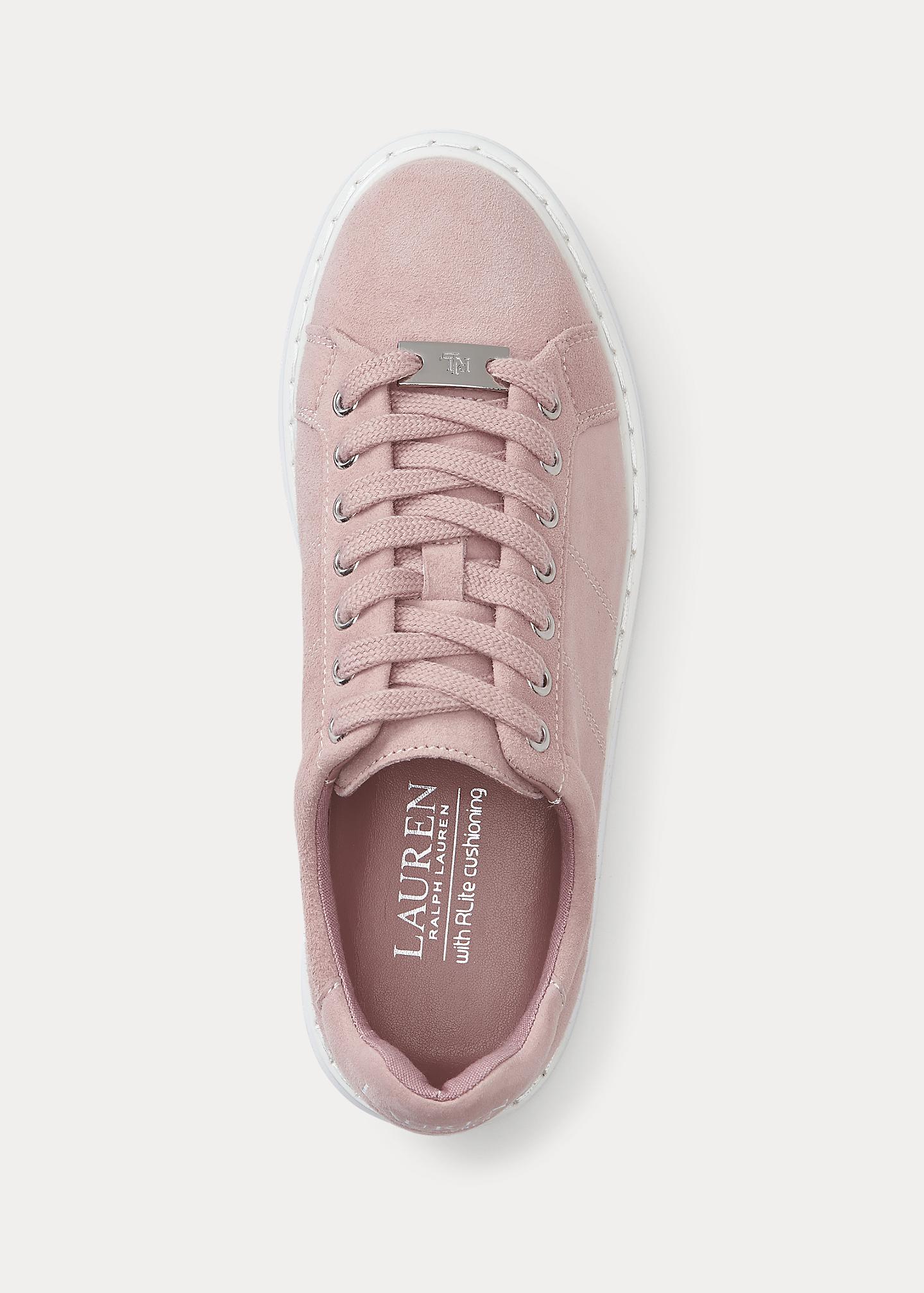 Ralph Lauren Angeline Suede Trainer in 