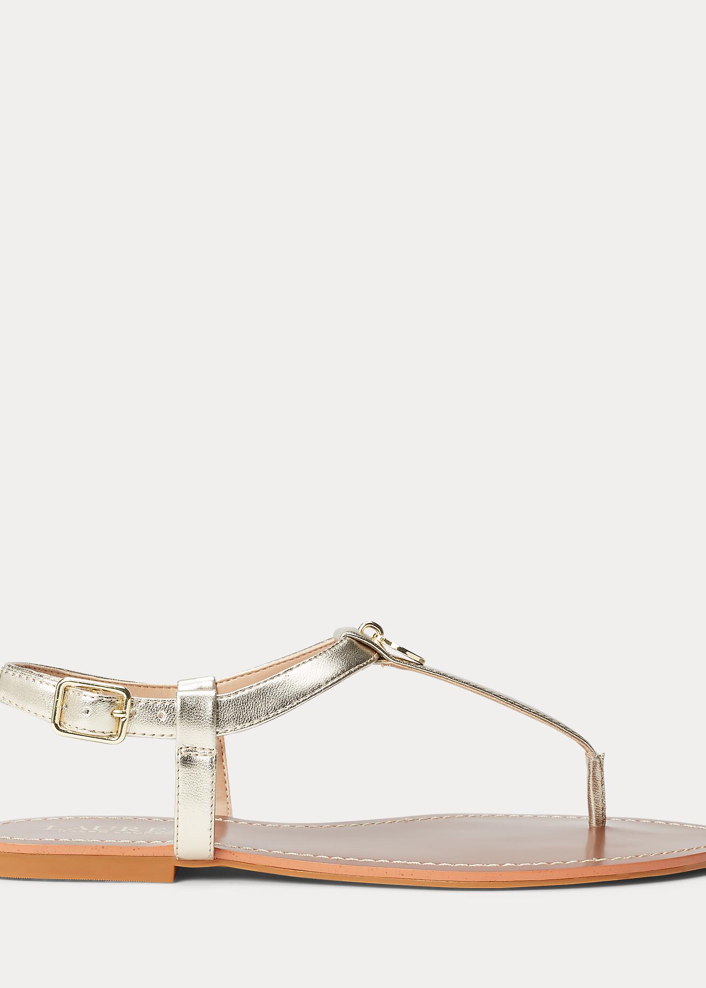 Ralph Lauren Adabelle Metallic Sandal | Lyst UK