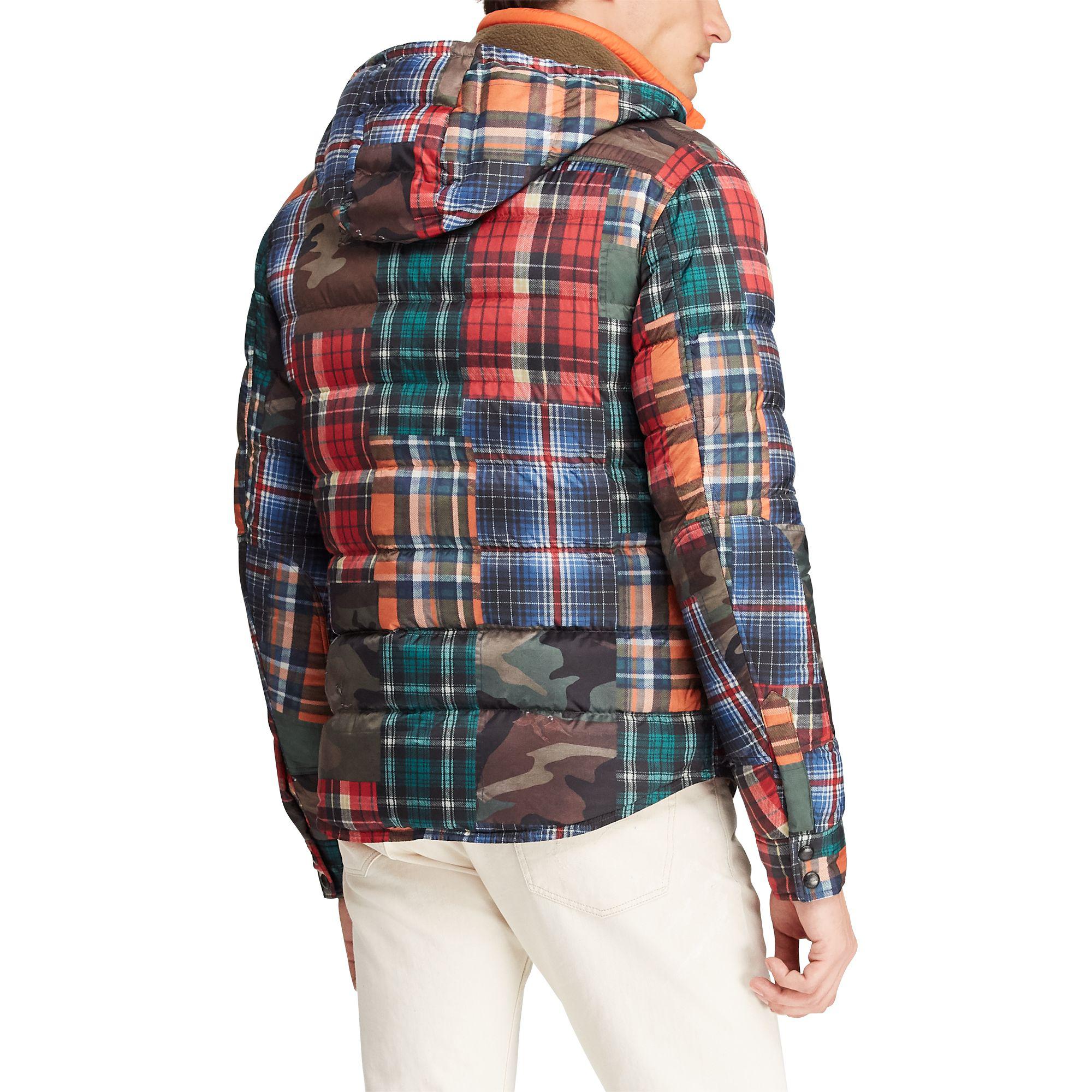 ralph lauren patchwork down jacket