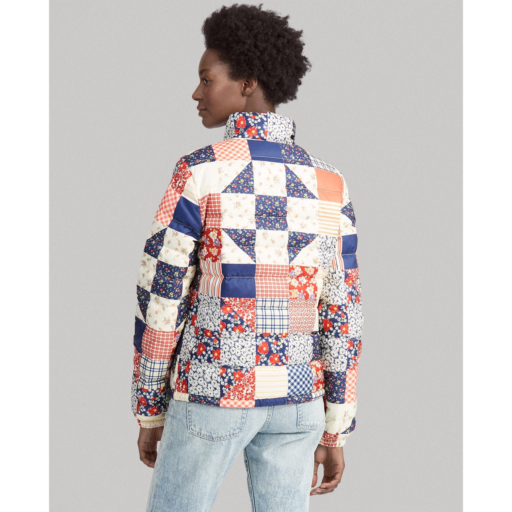 ralph lauren patchwork coat