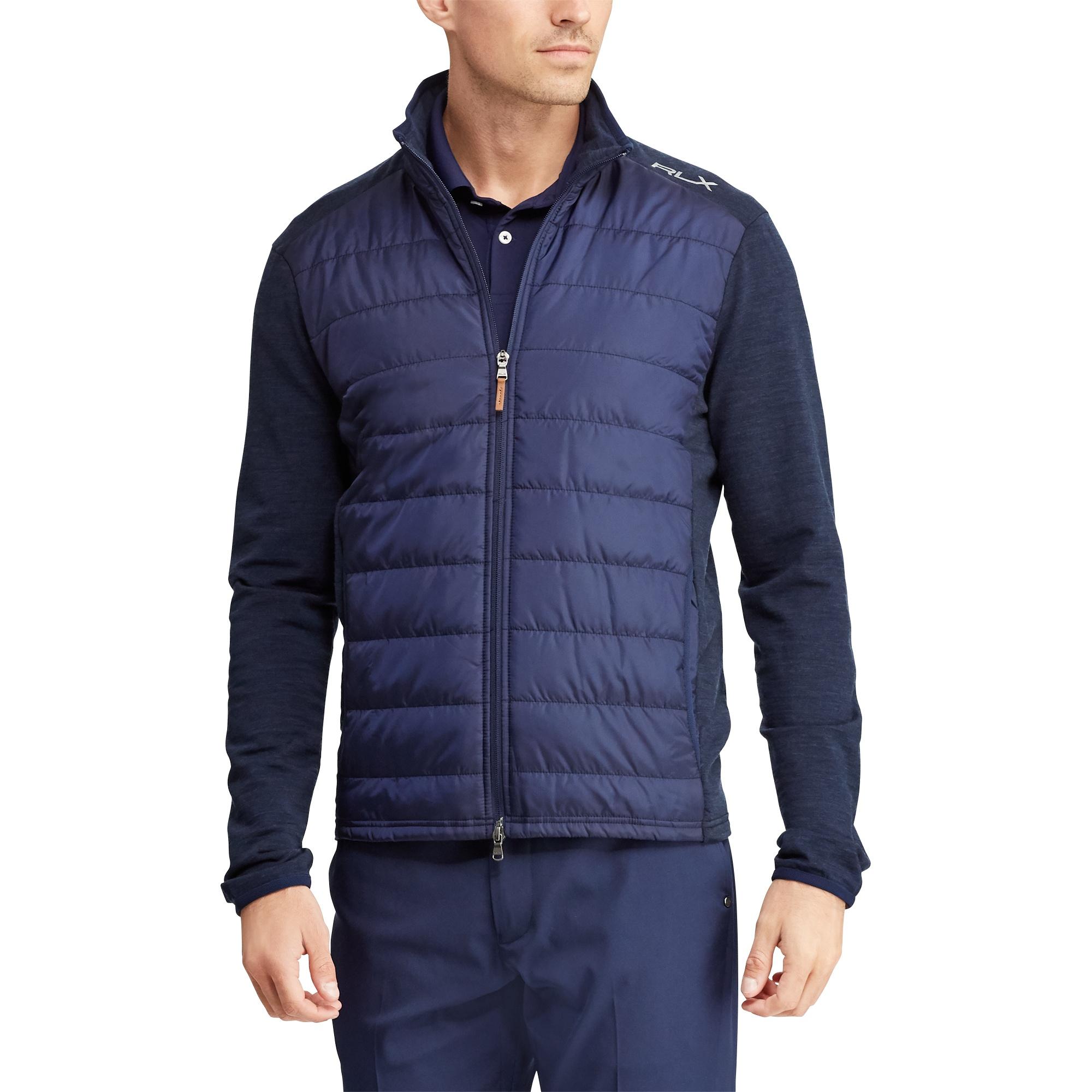 ralph lauren paneled stretch wool jacket