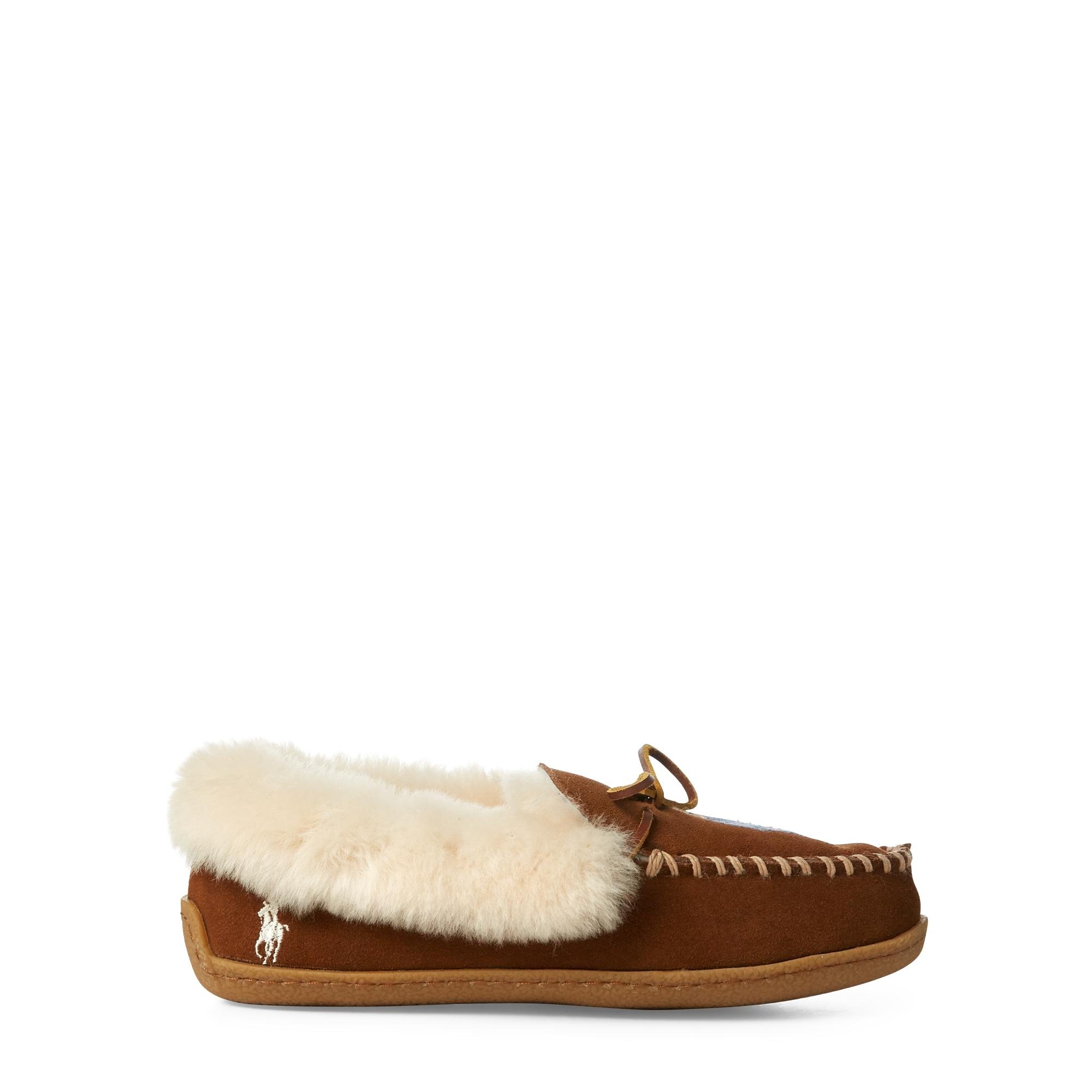 polo bear moccasin slipper