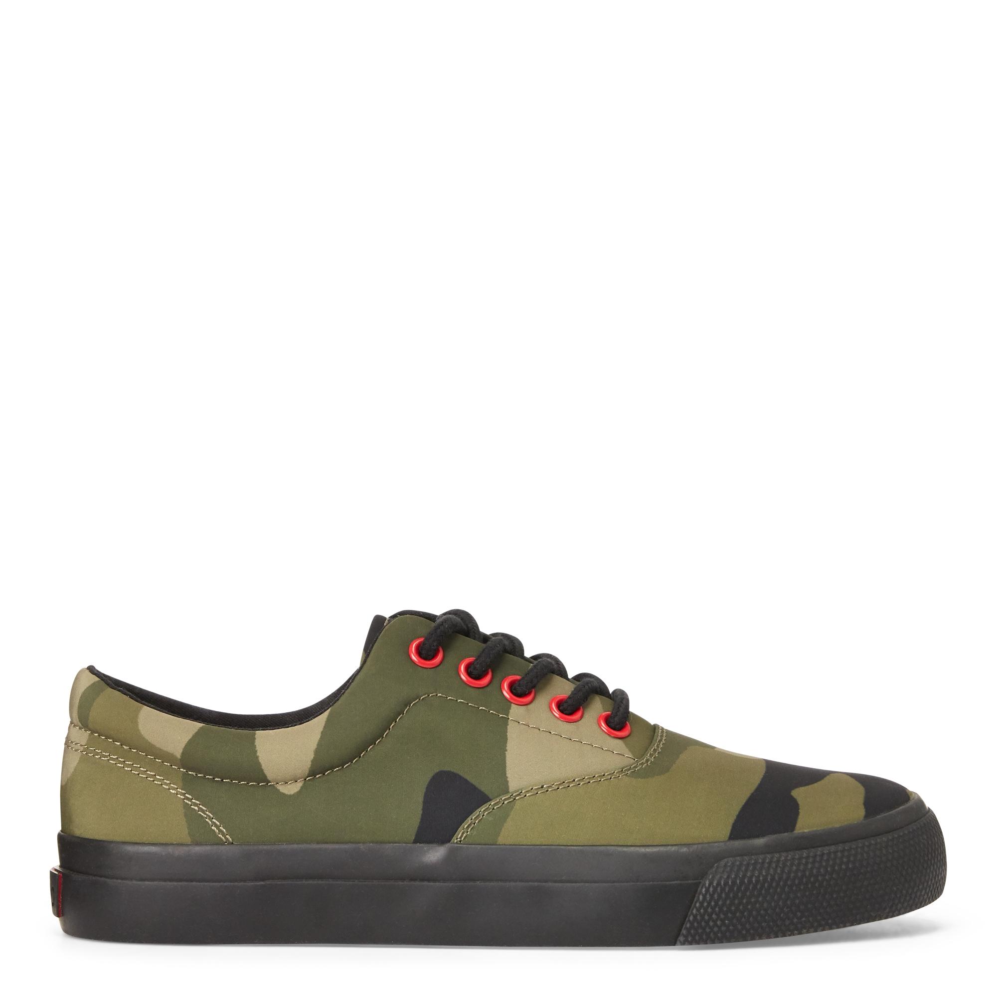 Ralph Lauren Bryn Canvas Camo Sneaker in Green | Lyst