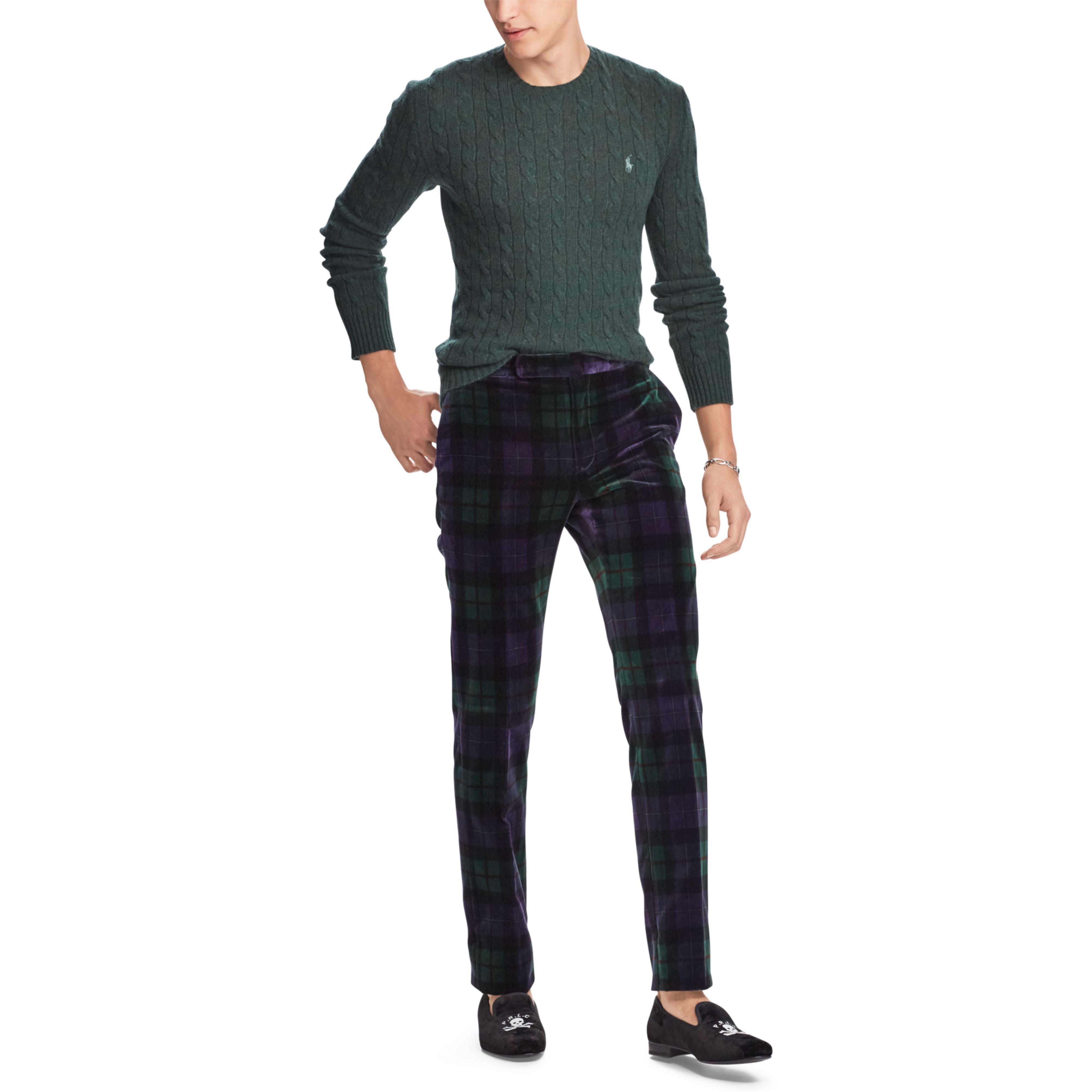 ralph lauren tartan trousers