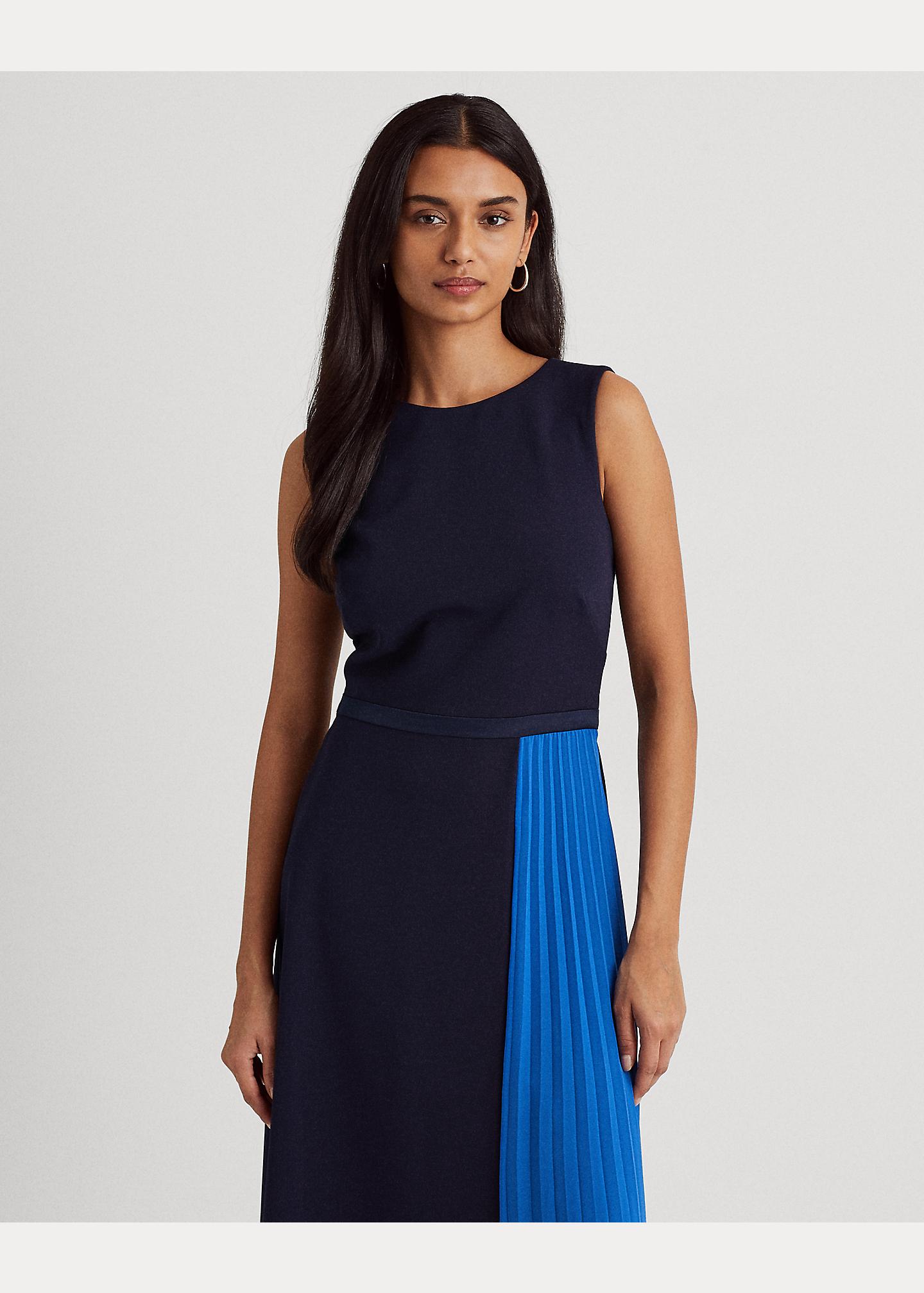 Ralph lauren crepe fit and flare dress Clearance