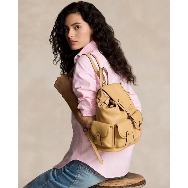 Ralph Lauren Leather Bellport Backpack in Natural Lyst UK