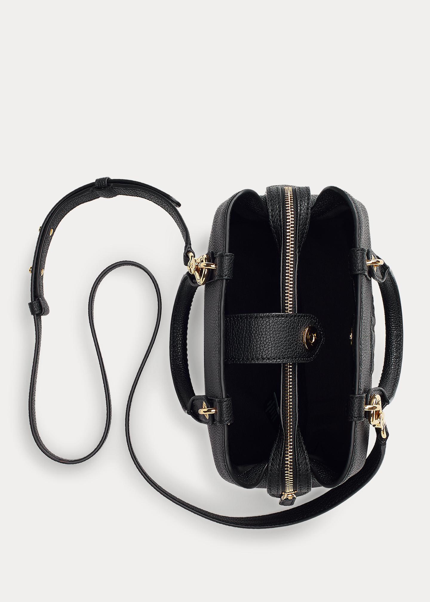 Ralph Lauren Hayward Leather Small Satchel in Black Lyst