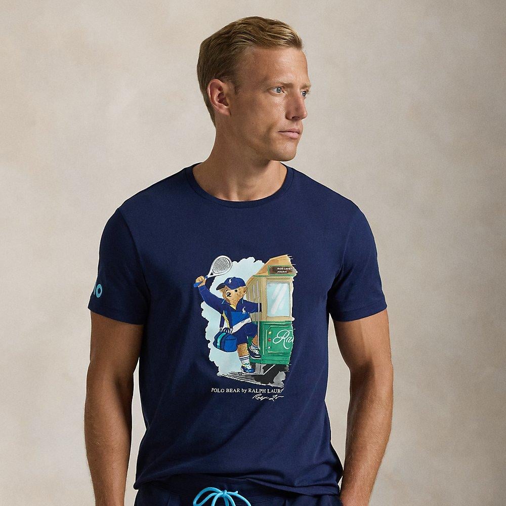 Ralph Lauren Australian Open Polo Bear T-Shirt in Blue for Men
