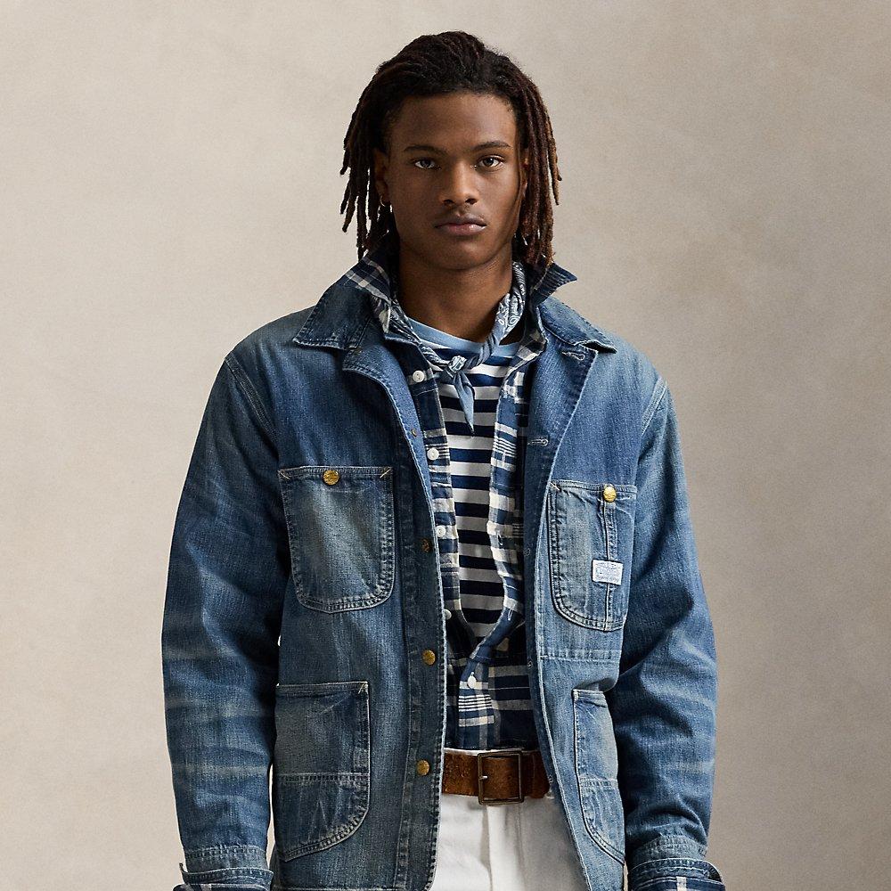 Polo Ralph Lauren Denim Utility Jacket in Blue for Men | Lyst