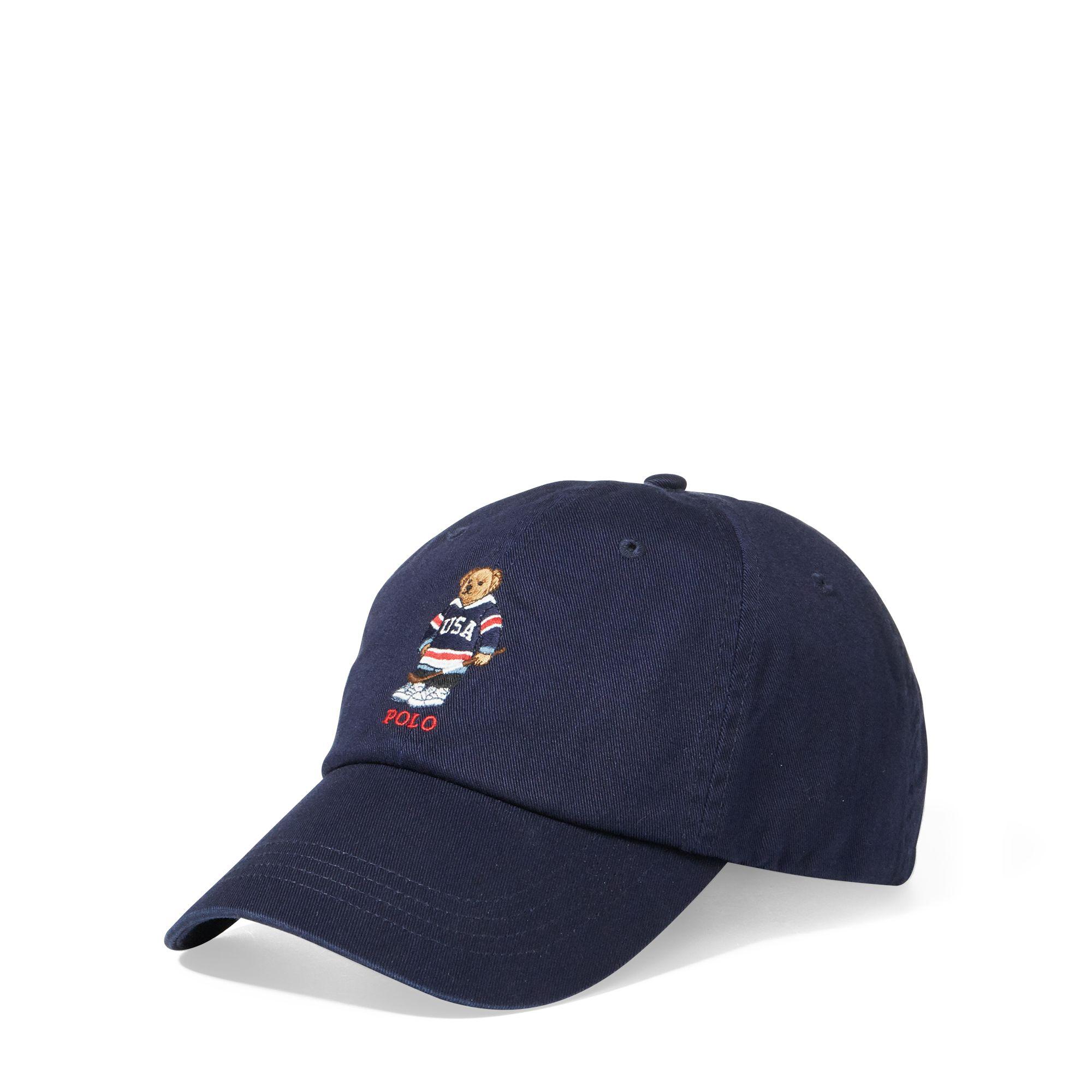 polo bear chino cap