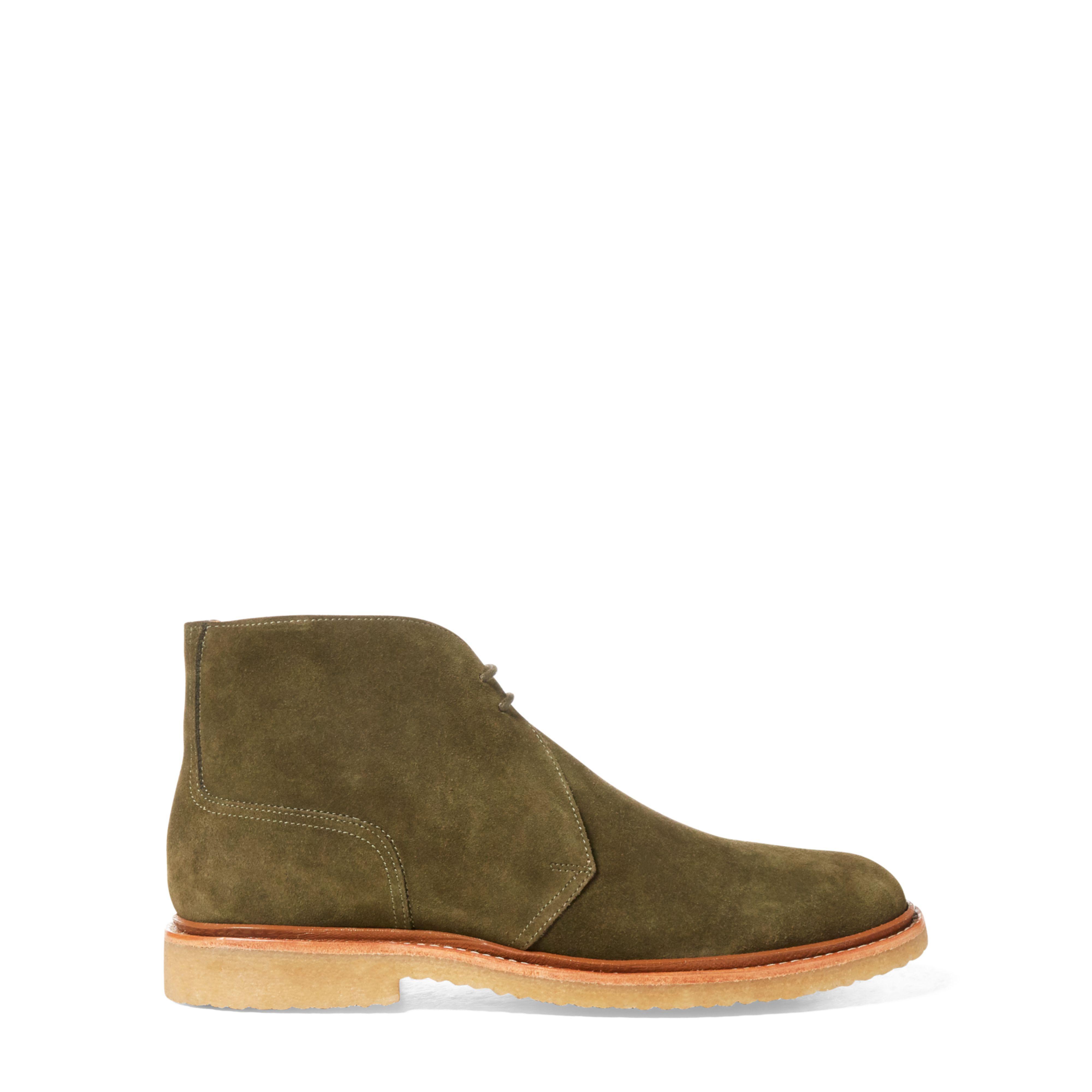 Polo Ralph Lauren Karlyle Suede Chukka Boot in Deep Olive (Green) for ...