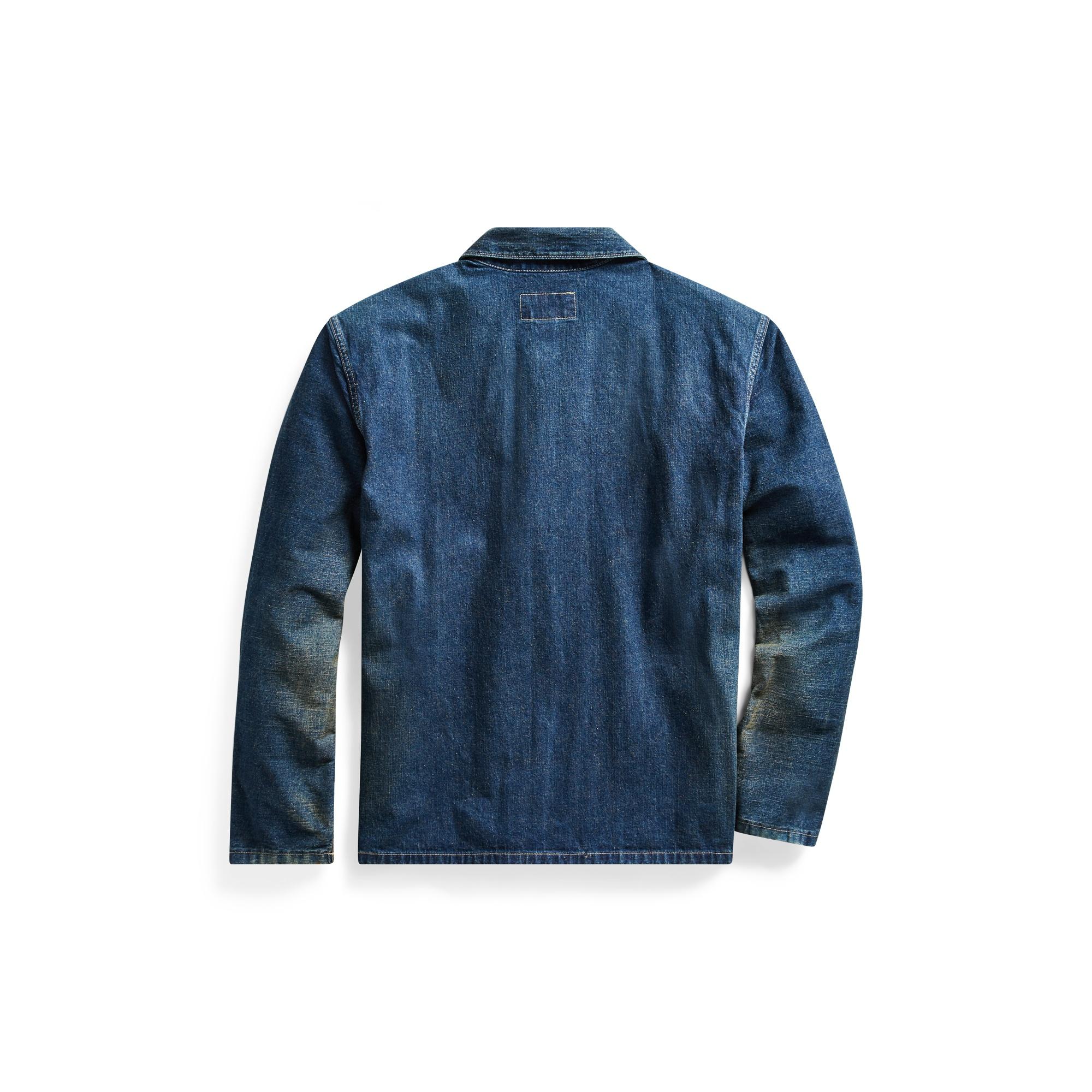 RRL Selvedge Denim Work Jacket in Blue for Men - Lyst