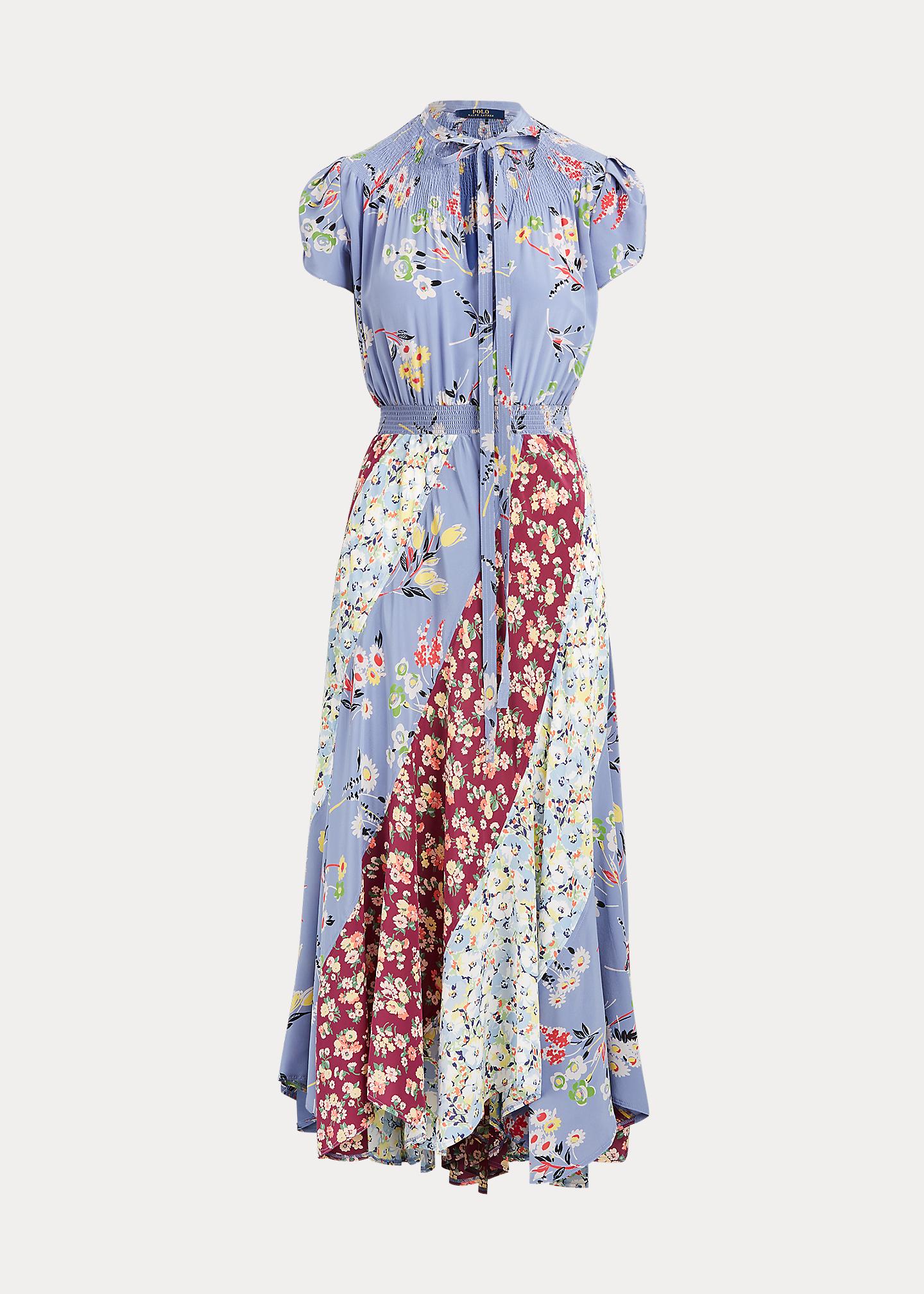 Polo Ralph Lauren Baumwolle Maxikleid aus Baumwoll-Jersey in Blau Damen Bekleidung Kleider Freizeitkleider und lange Kleider 