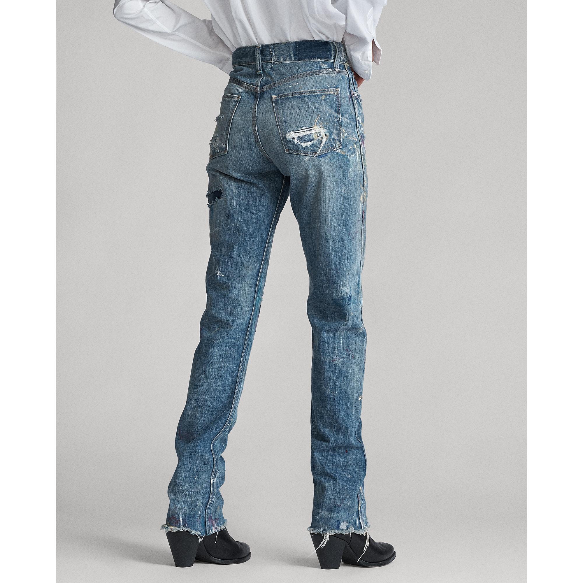 Polo Ralph Lauren Denim Reede High-rise Straight Jean in Blue | Lyst