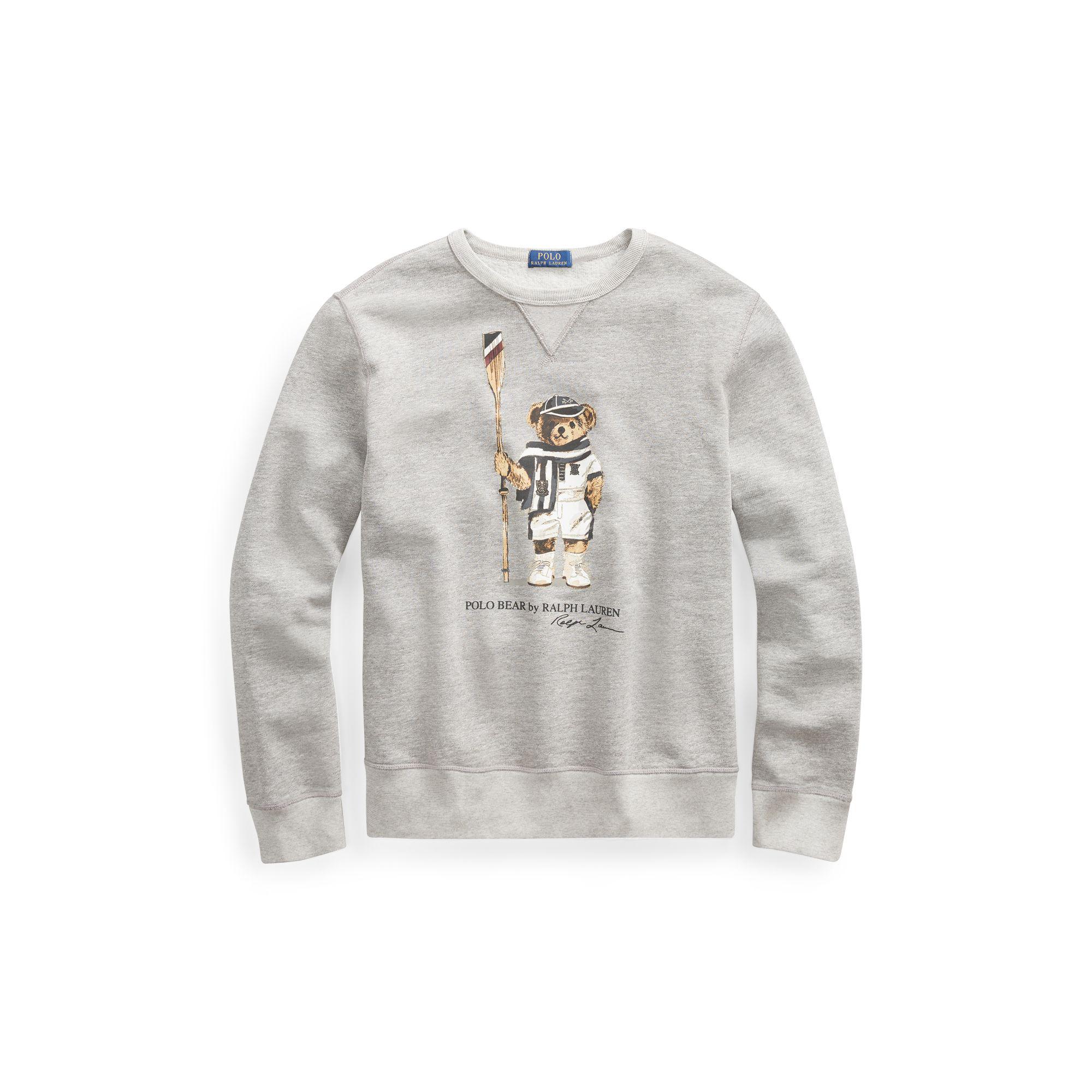 holiday bear fleece sweatshirt