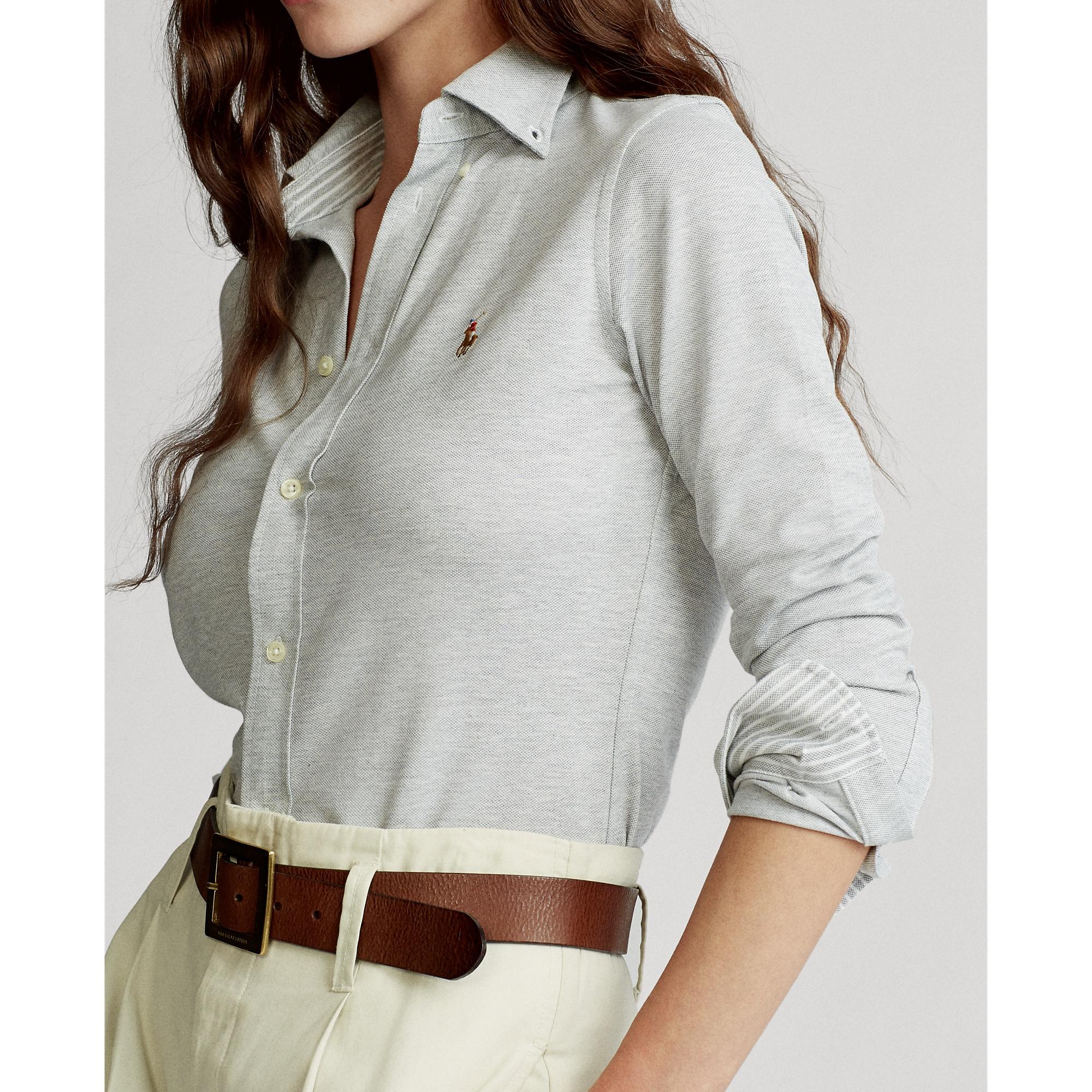 Polo Ralph Lauren Knit Cotton Oxford Shirt - Lyst