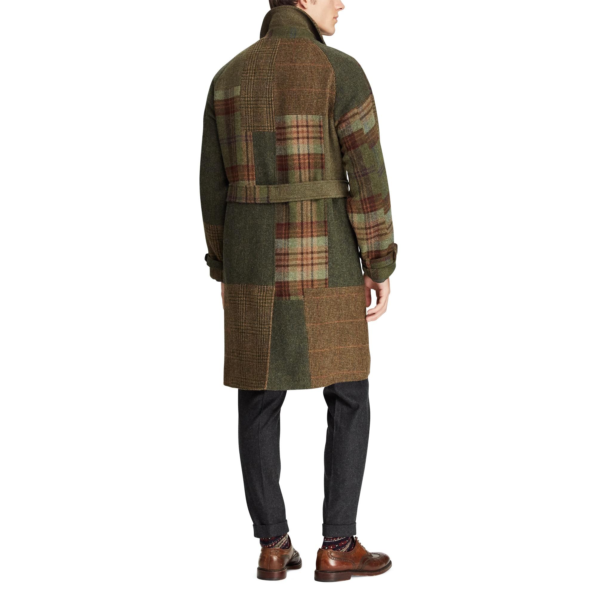 polo patchwork coat