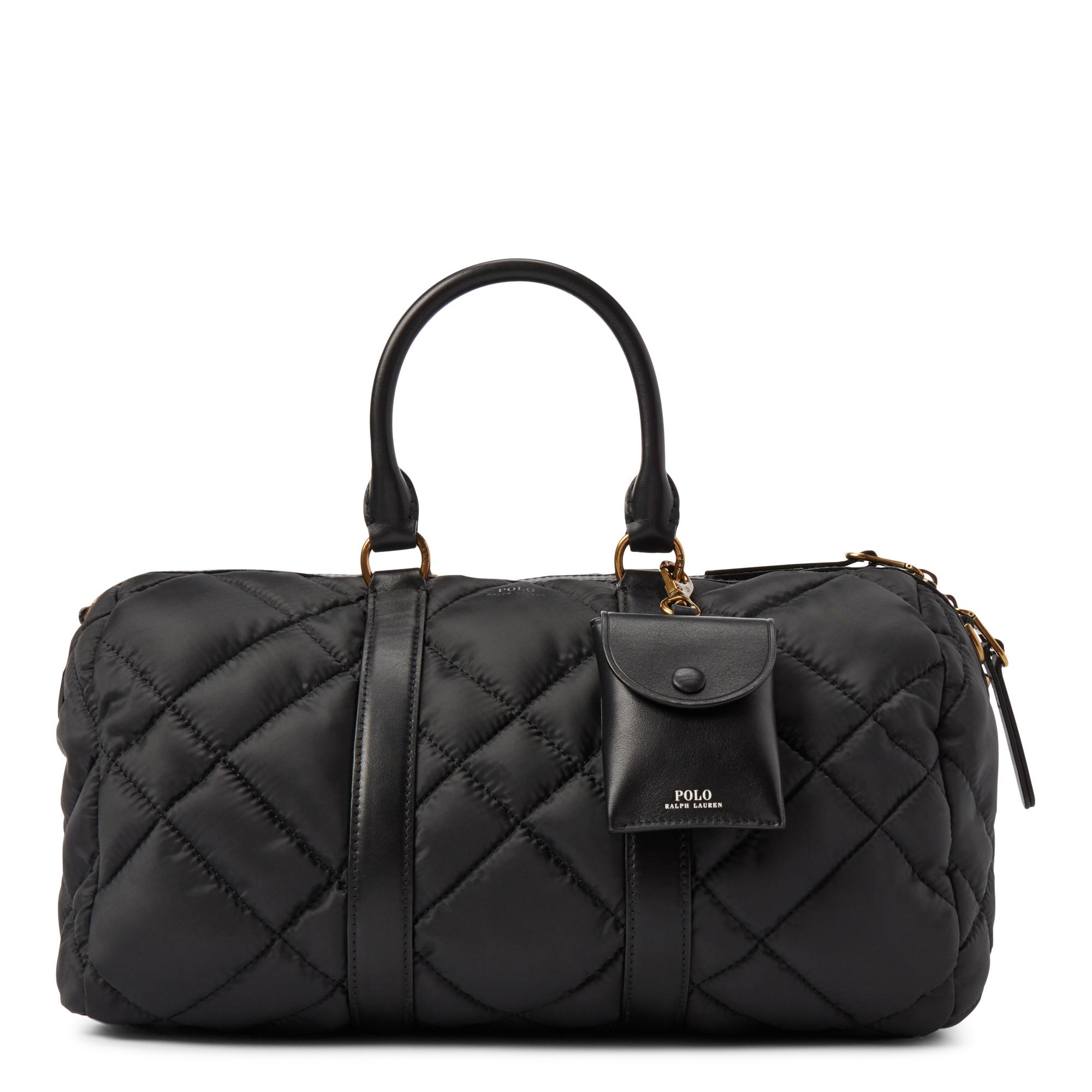 Polo Ralph Lauren Synthetic Quilted Duffle Bag in Black | Lyst