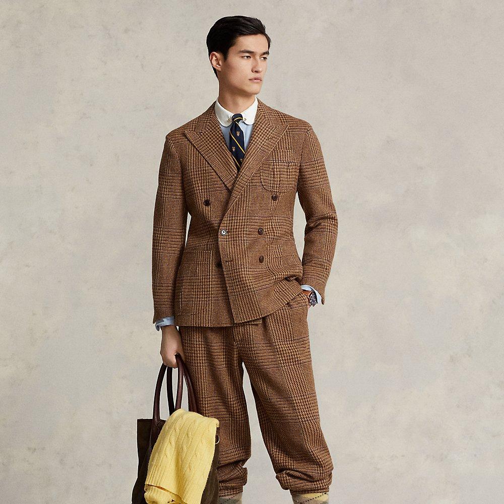 Polo Ralph Lauren Glen Plaid Wool Plus Twos Suit Trouser in Brown for ...