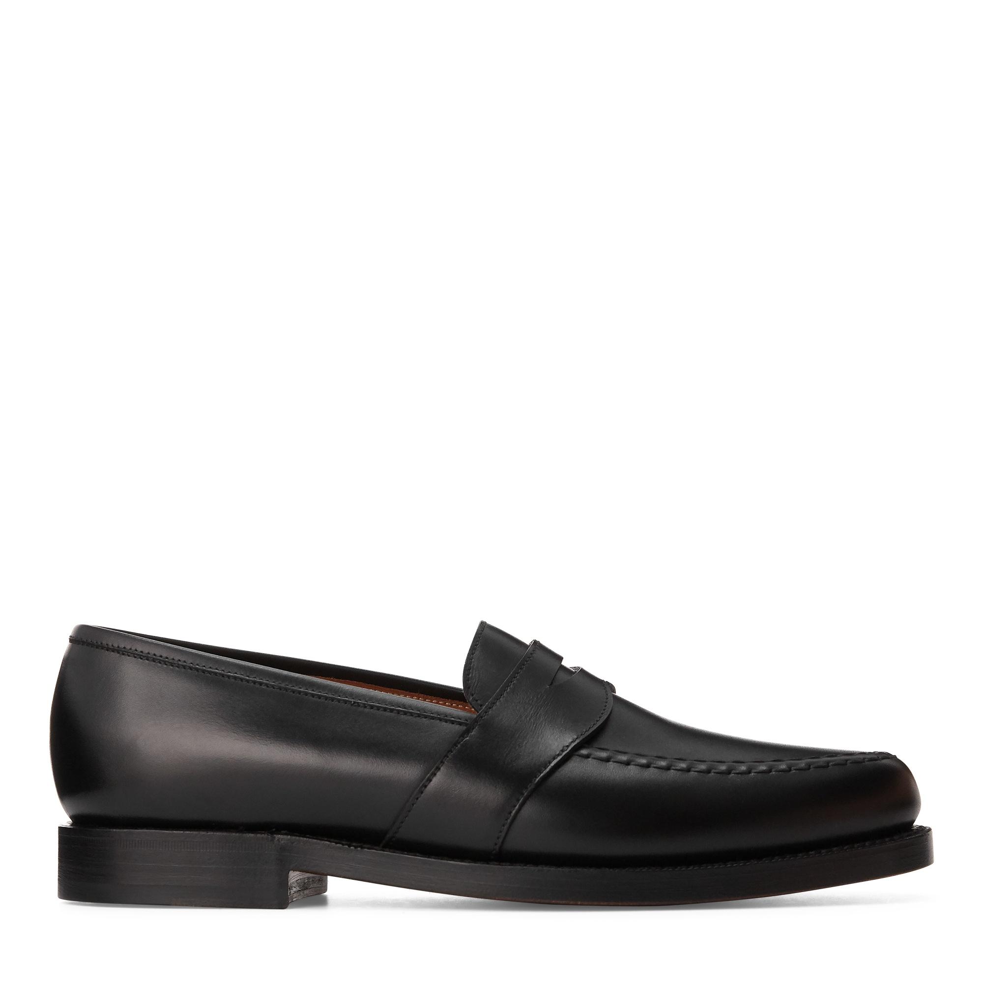 Polo Ralph Lauren Leather Braygan Calfskin Penny Loafer in Black for ...