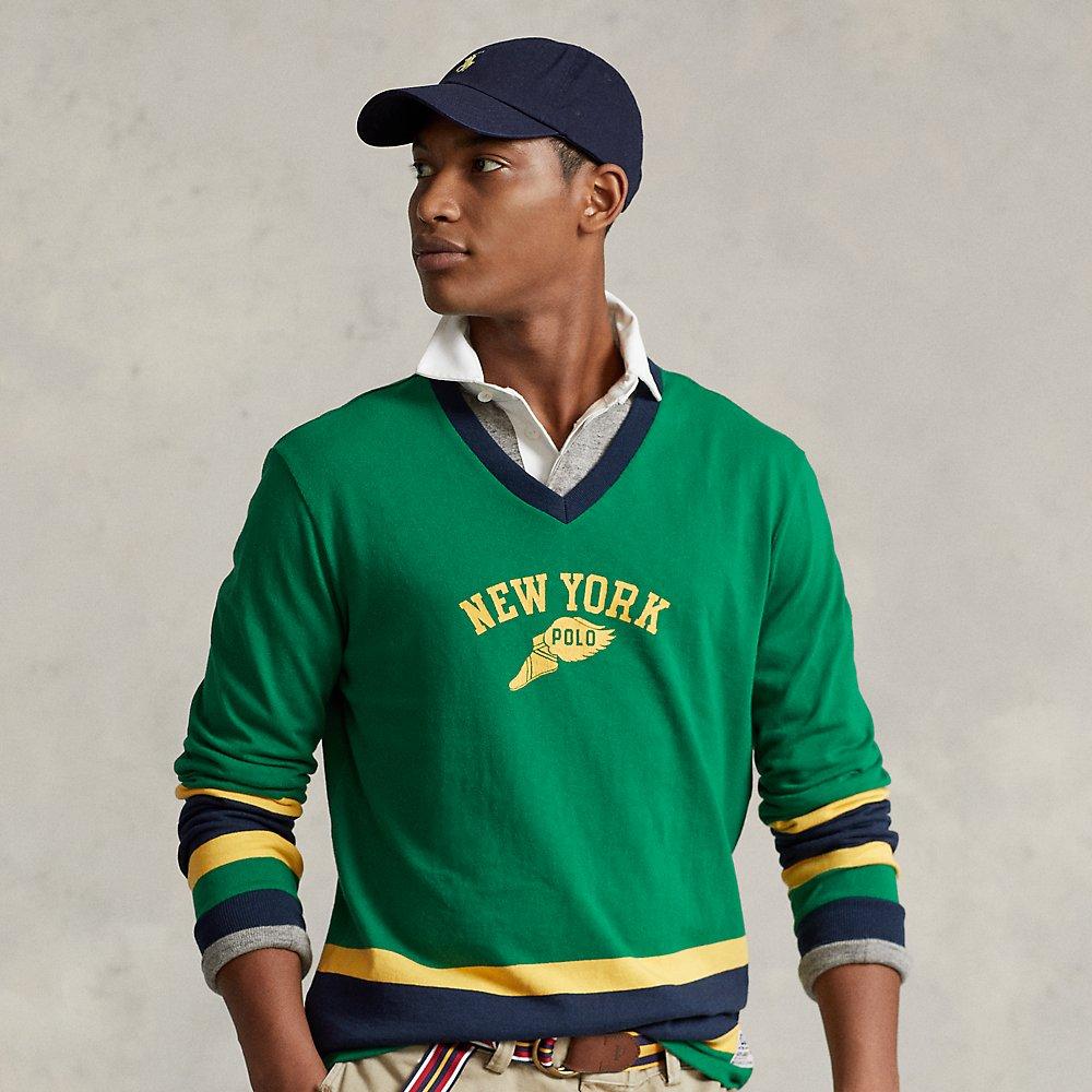Polo Ralph Lauren Classic Fit Logo Hockey Jersey in Green for Men Lyst
