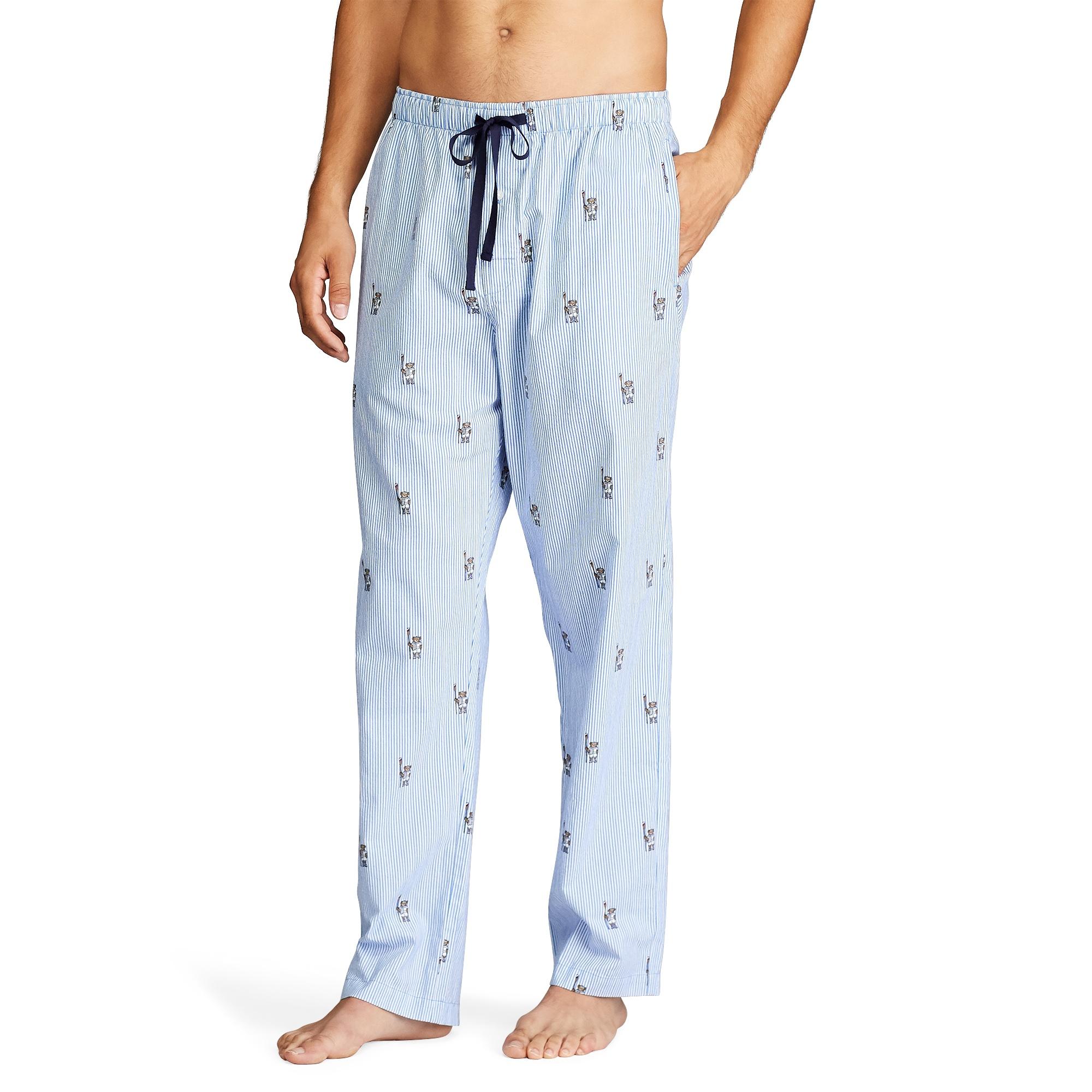Ralph Lauren Cotton Rowing Bear Pajama Pant in Blue for Men - Lyst
