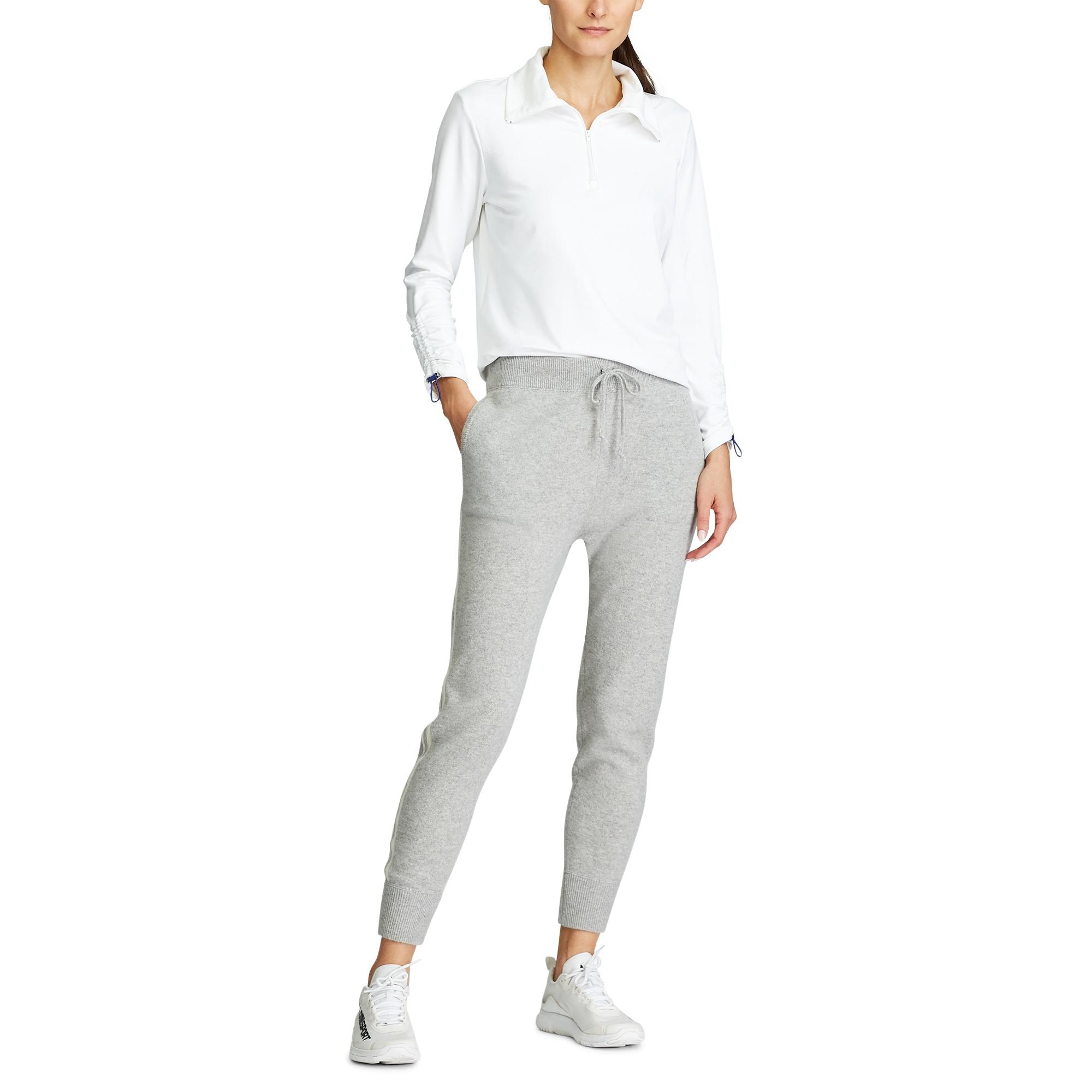 Ralph Lauren Washable Cashmere Golf Jogger in Light Grey Heather (Gray) - Lyst