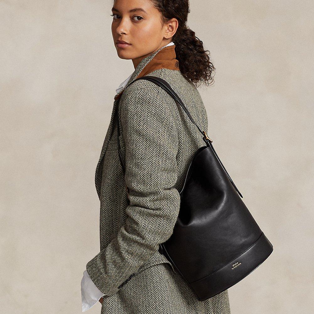 Ralph lauren leather bucket bag shop